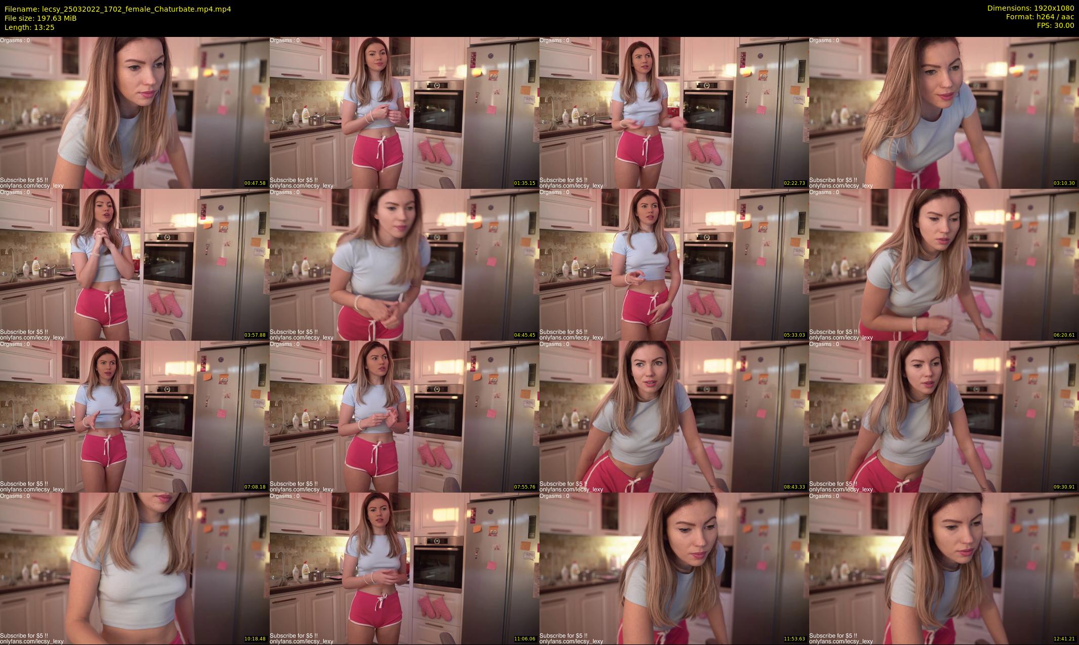 lecsy — 14 minute Chaturbate female cam show recording, 1080p, Mar 25, 2022