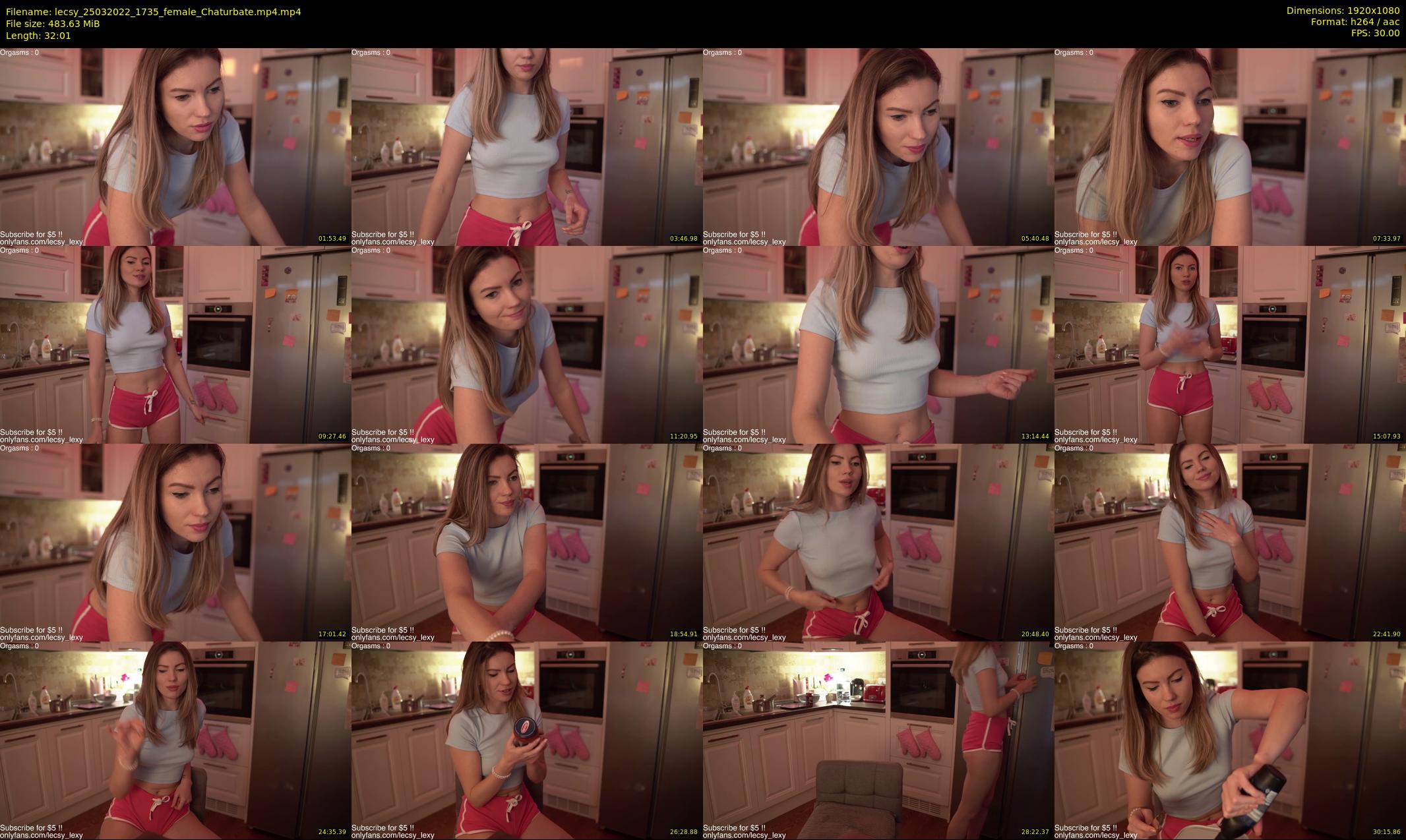 lecsy — 33 minute Chaturbate female cam show recording, 1080p, Mar 25, 2022