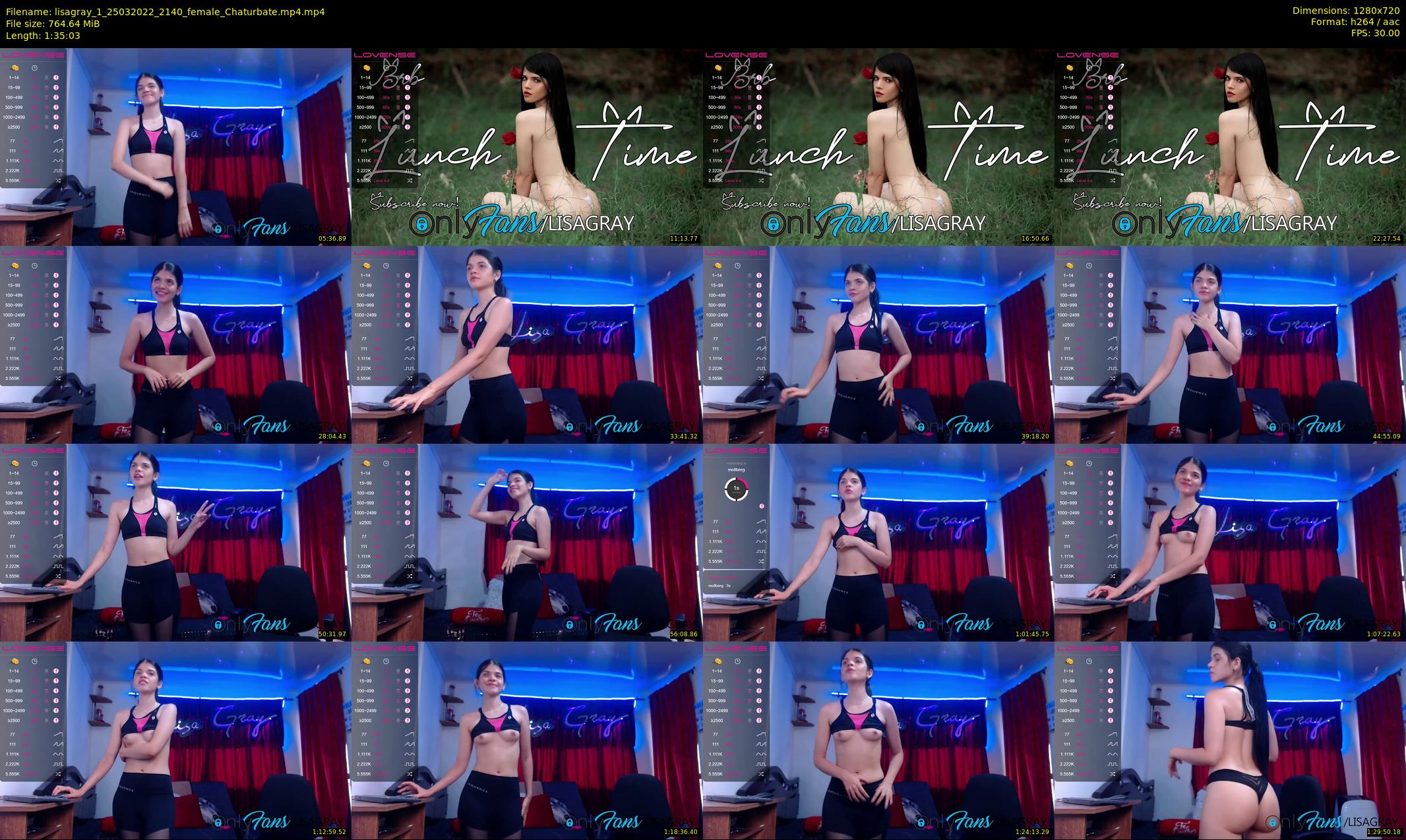 lisagray_1 — 96 minute Chaturbate female cam show recording, 720p, Mar 25, 2022