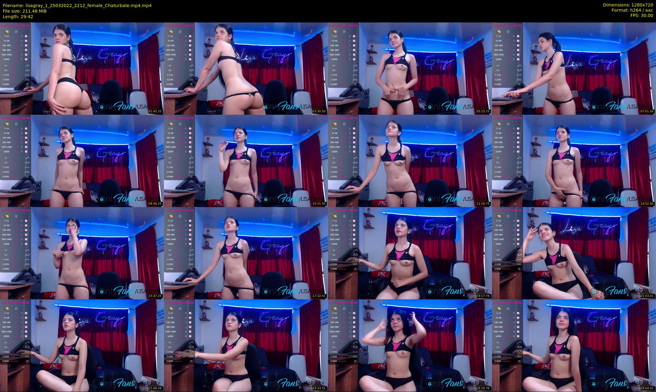 lisagray_1 — 30 minute Chaturbate female cam show recording, 720p, Mar 25, 2022