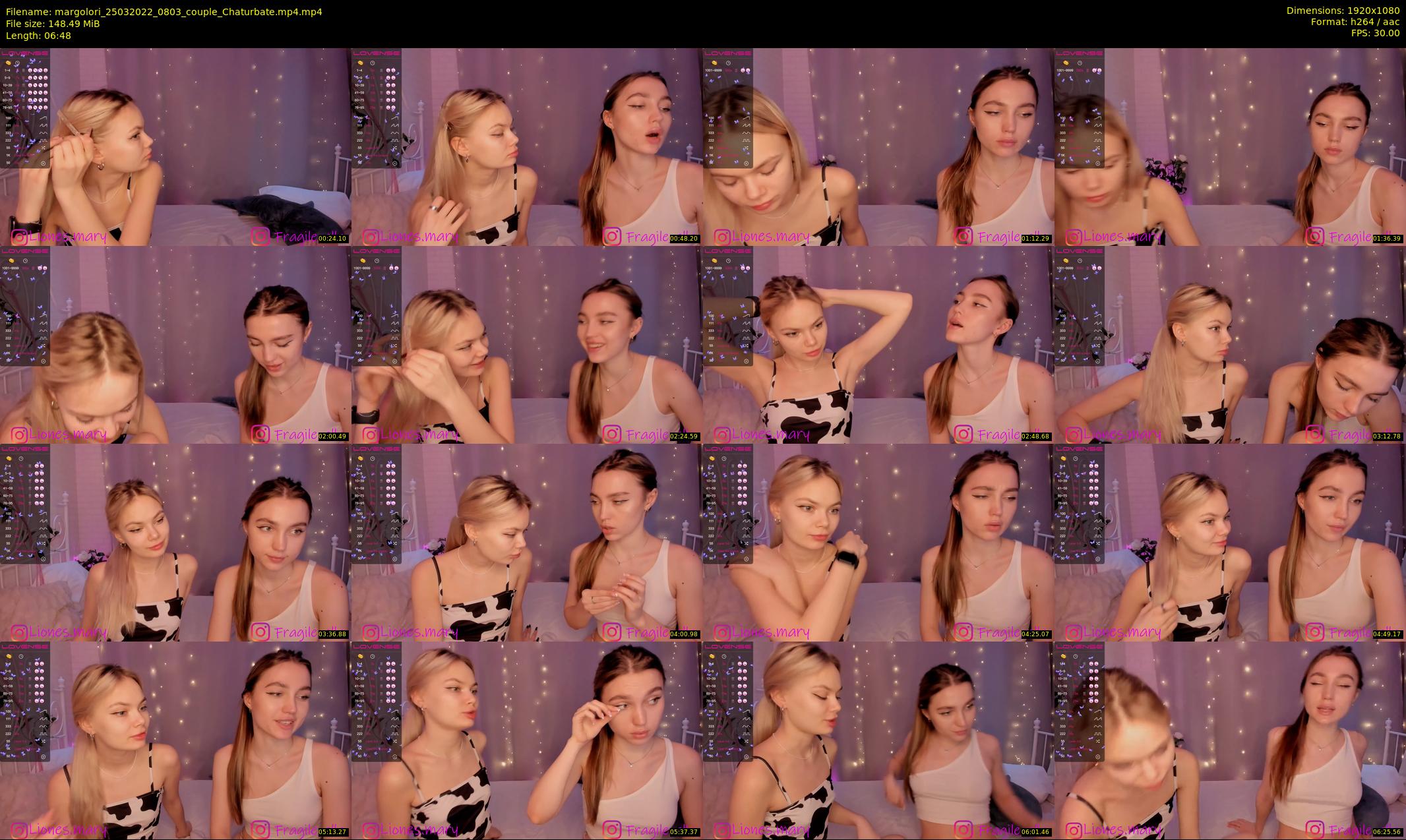 margolori — 7 minute Chaturbate couple cam show recording, 1080p, Mar 25, 2022