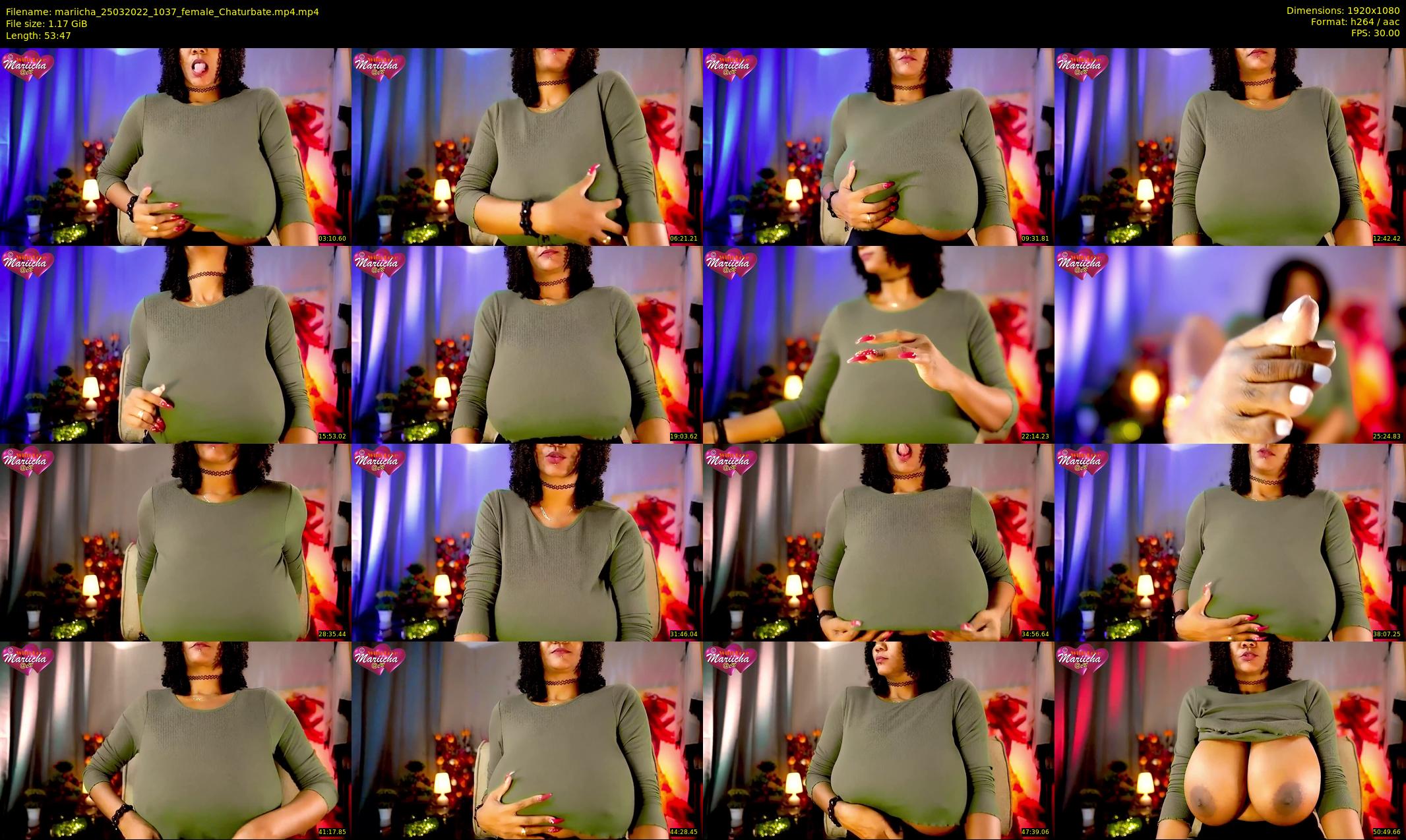 mariicha — 54 minute Chaturbate female cam show recording, 1080p, Mar 25, 2022