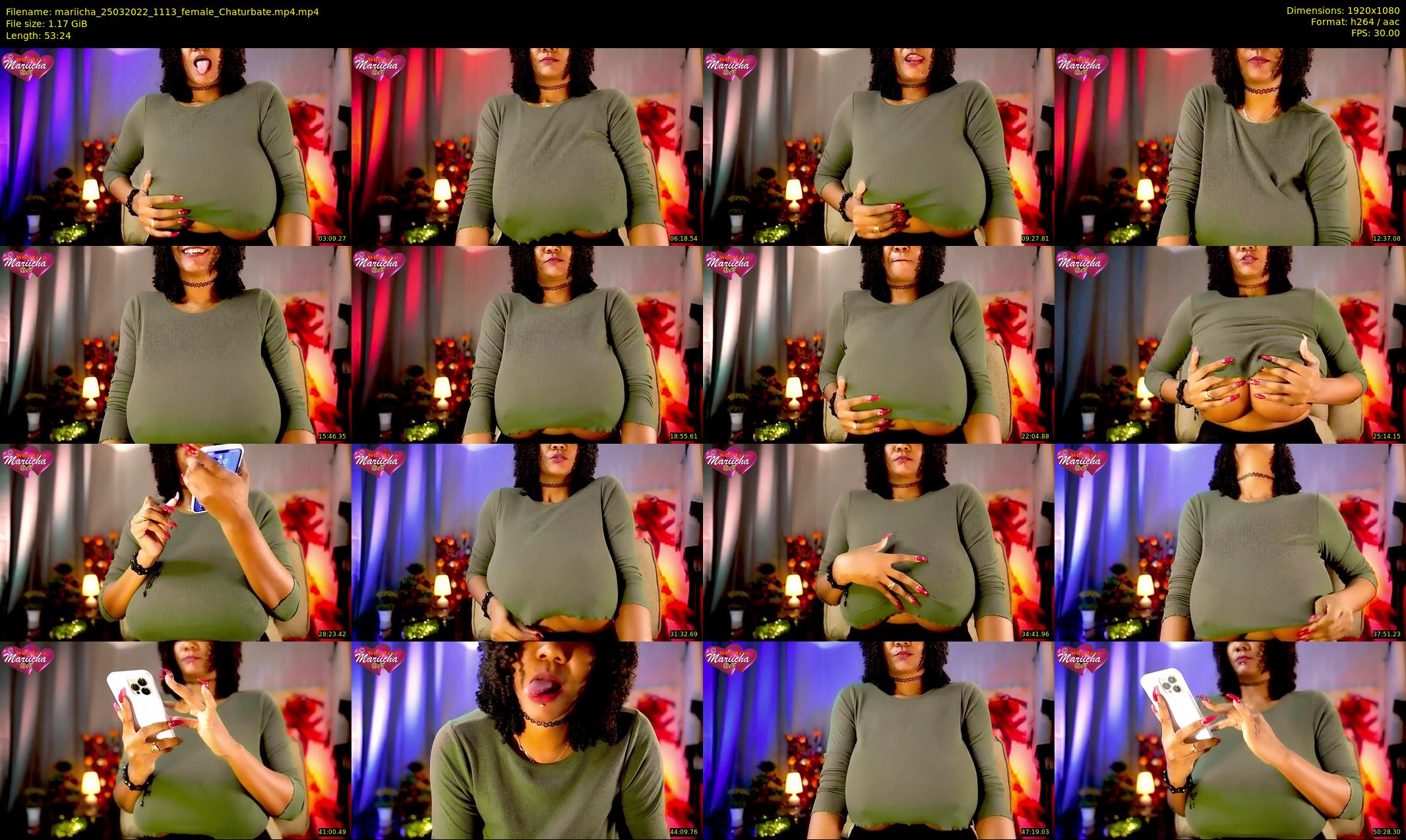 mariicha — 54 minute Chaturbate female cam show recording, 1080p, Mar 25, 2022