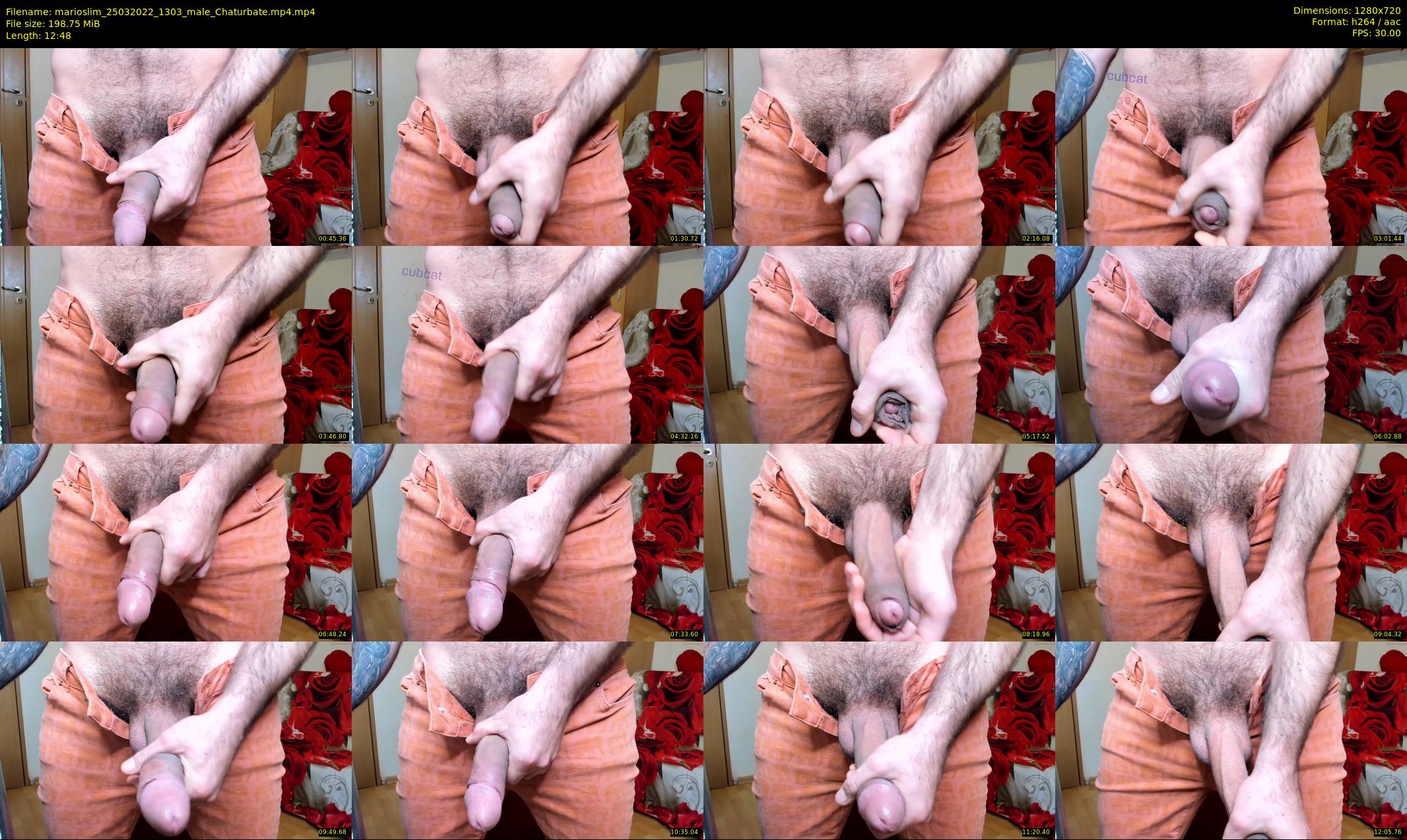 marioslim — 13 minute Chaturbate male cam show recording, 720p, Mar 25, 2022