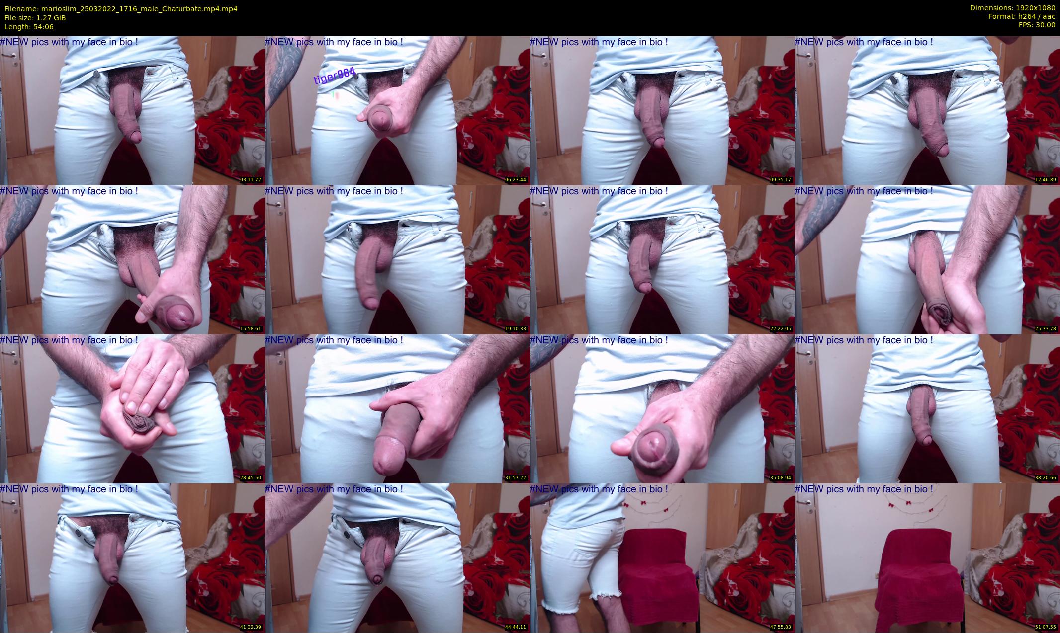 marioslim — 55 minute Chaturbate male cam show recording, 1080p, Mar 25, 2022
