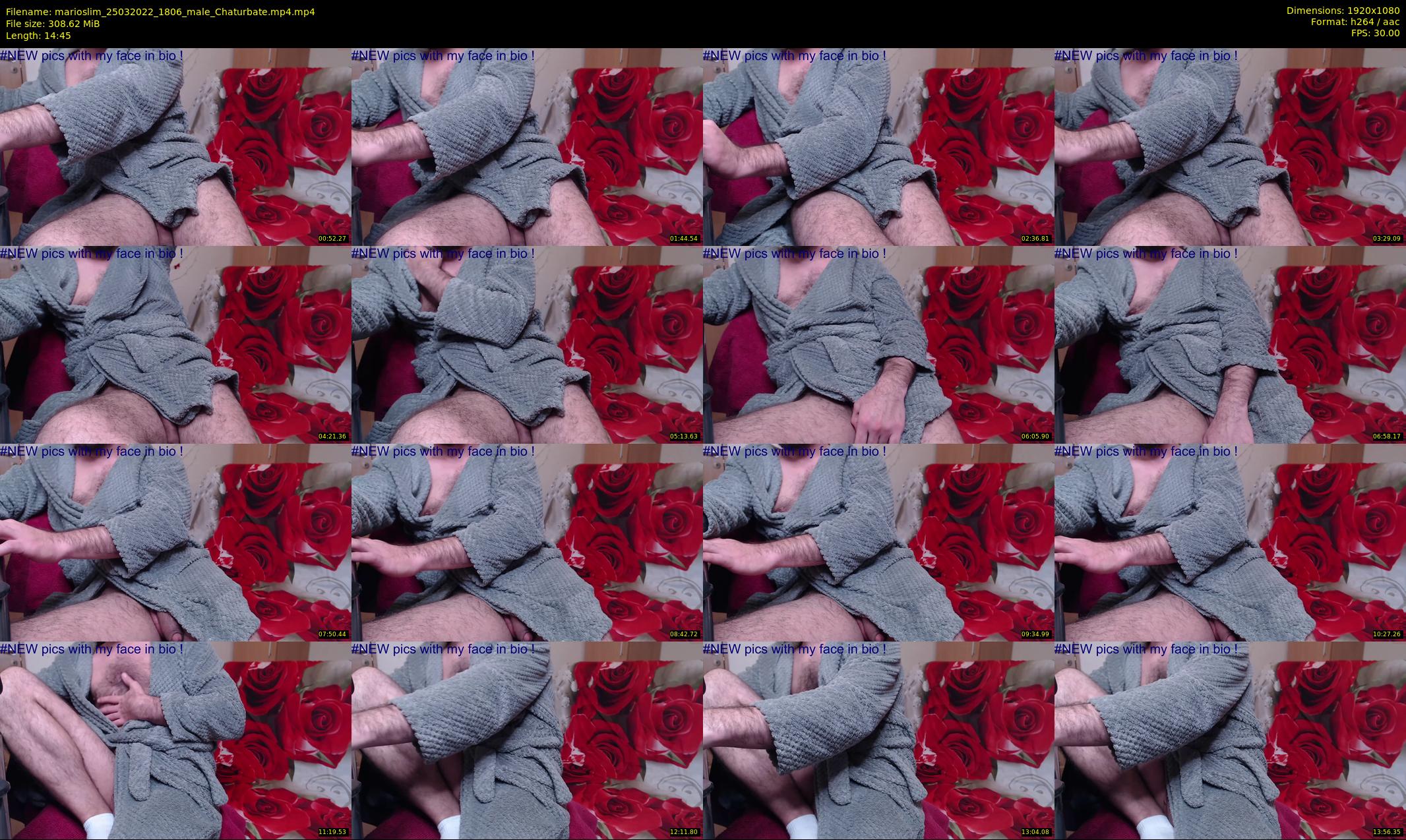 marioslim — 15 minute Chaturbate male cam show recording, 1080p, Mar 25, 2022