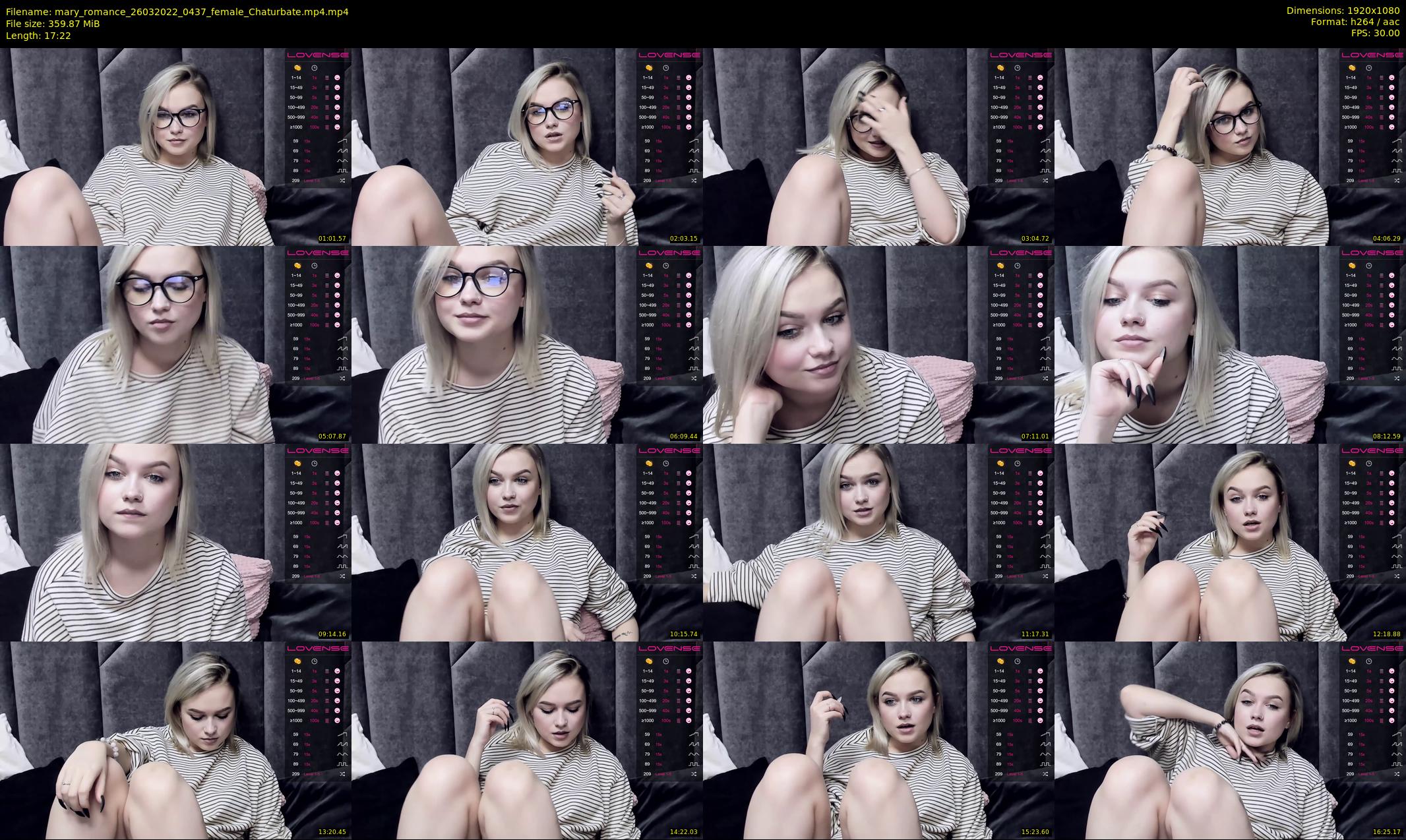 mary_romance — 18 minute Chaturbate female cam show recording, 1080p, Mar 26, 2022