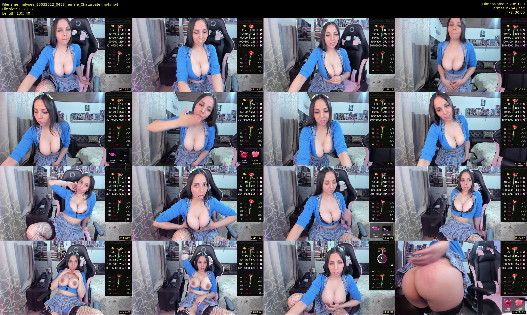 milynee — 66 minute Chaturbate female cam show recording, 1080p, Mar 25, 2022