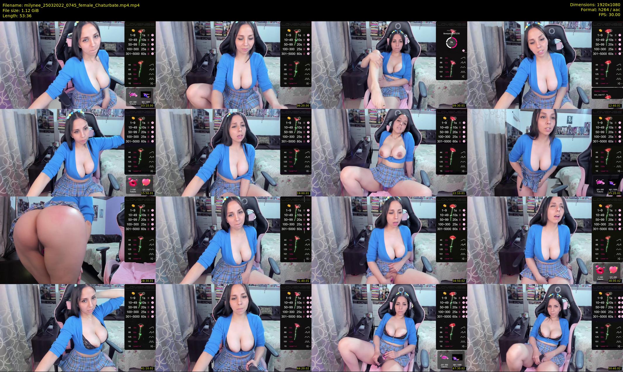 milynee — 54 minute Chaturbate female cam show recording, 1080p, Mar 25, 2022