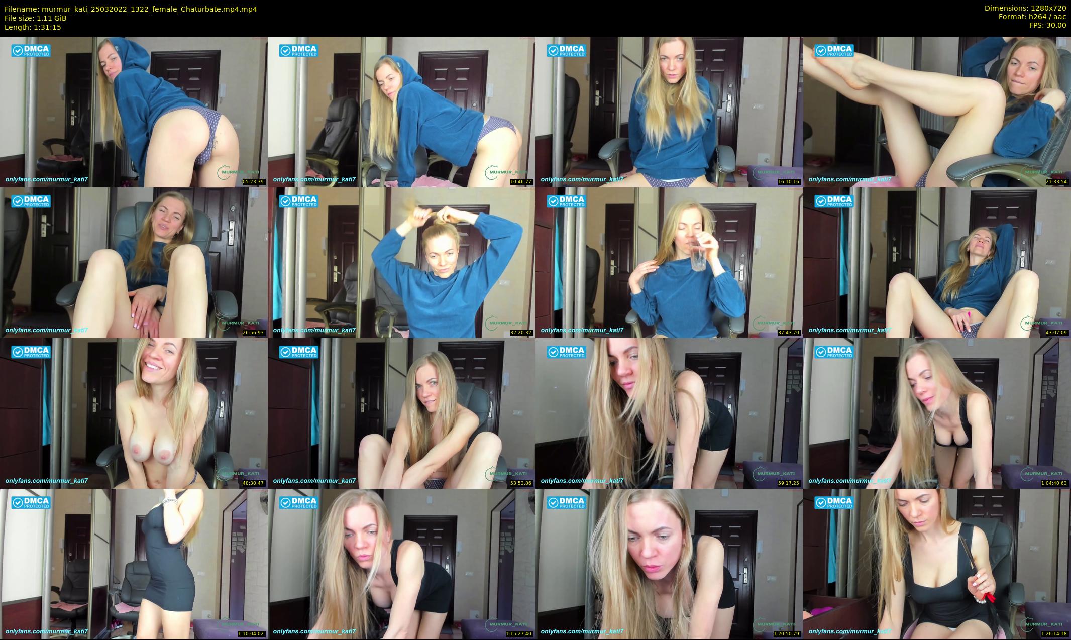 murmur_kati — 92 minute Chaturbate female cam show recording, 720p, Mar 25, 2022