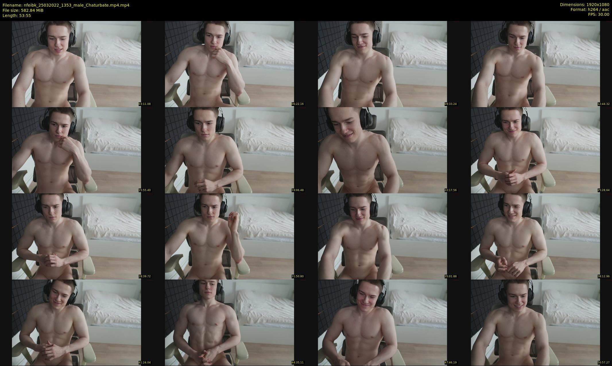 nfeibk — 54 minute Chaturbate male cam show recording, 1080p, Mar 25, 2022