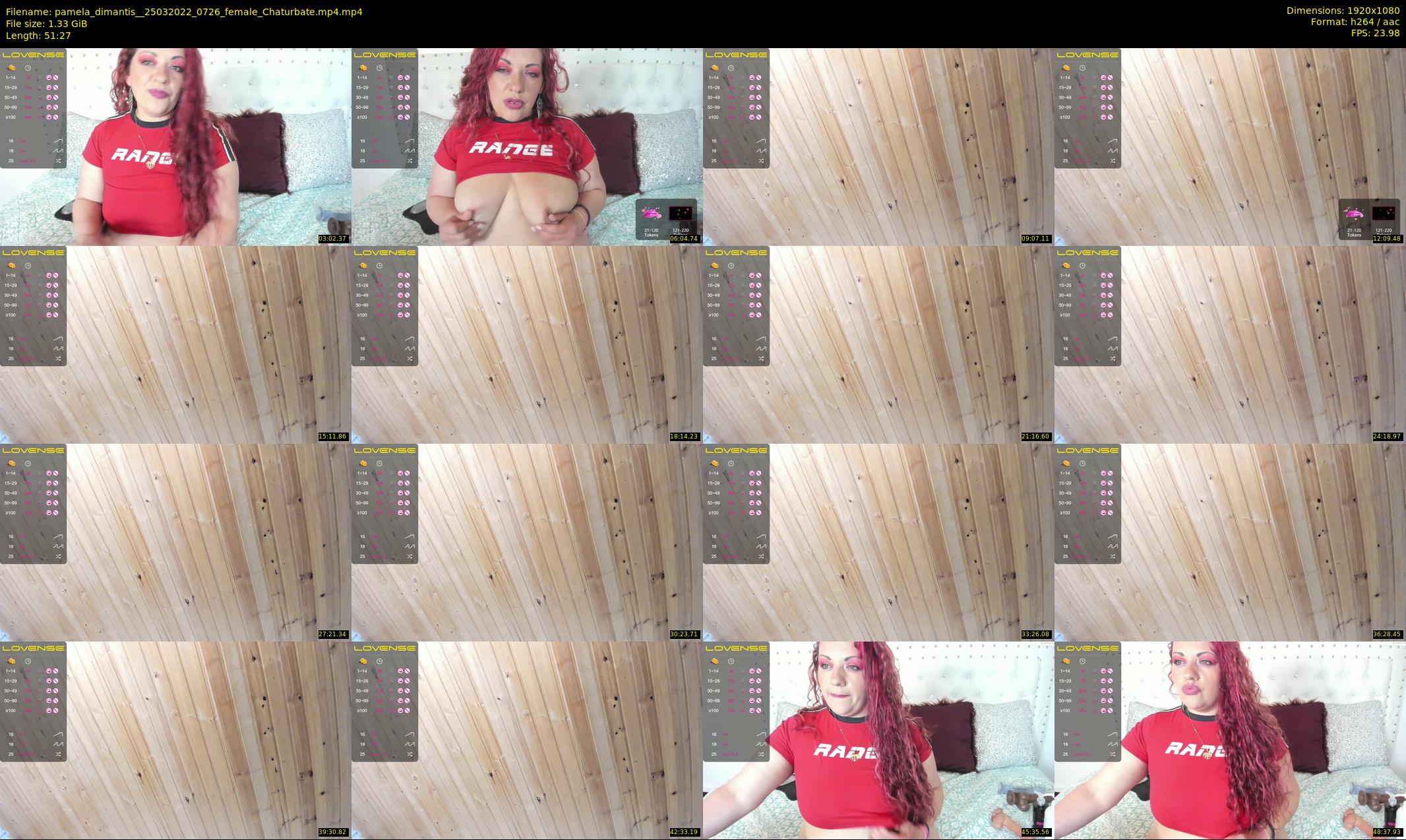 pamela_dimantis_ — 52 minute Chaturbate female cam show recording, 1080p, Mar 25, 2022