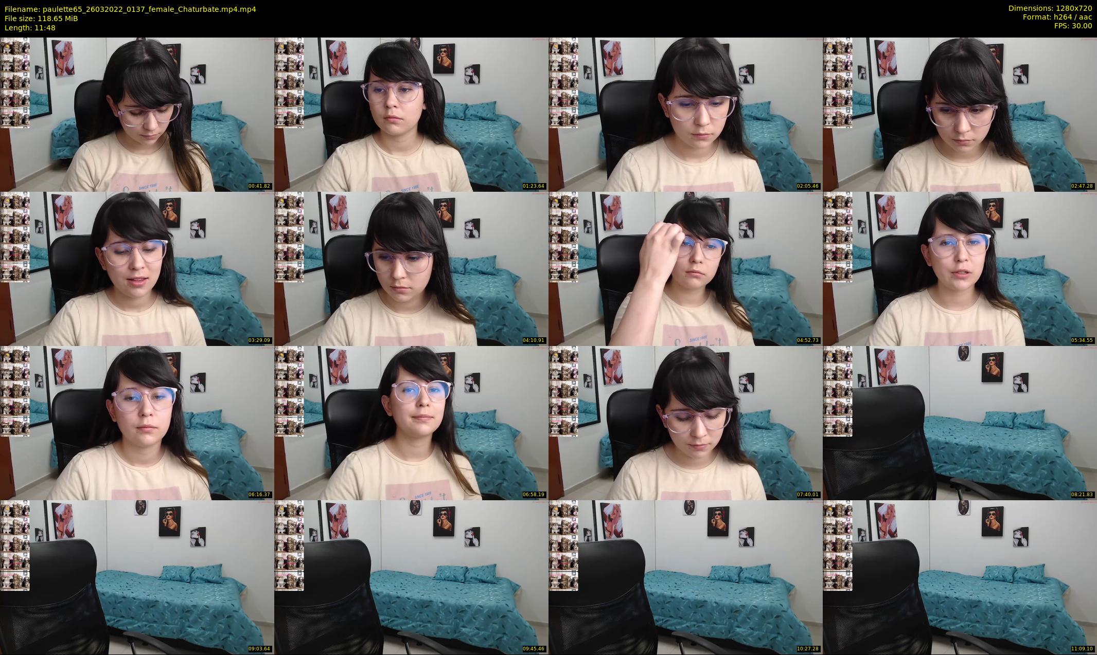 paulette65 — 12 minute Chaturbate female cam show recording, 720p, Mar 26, 2022