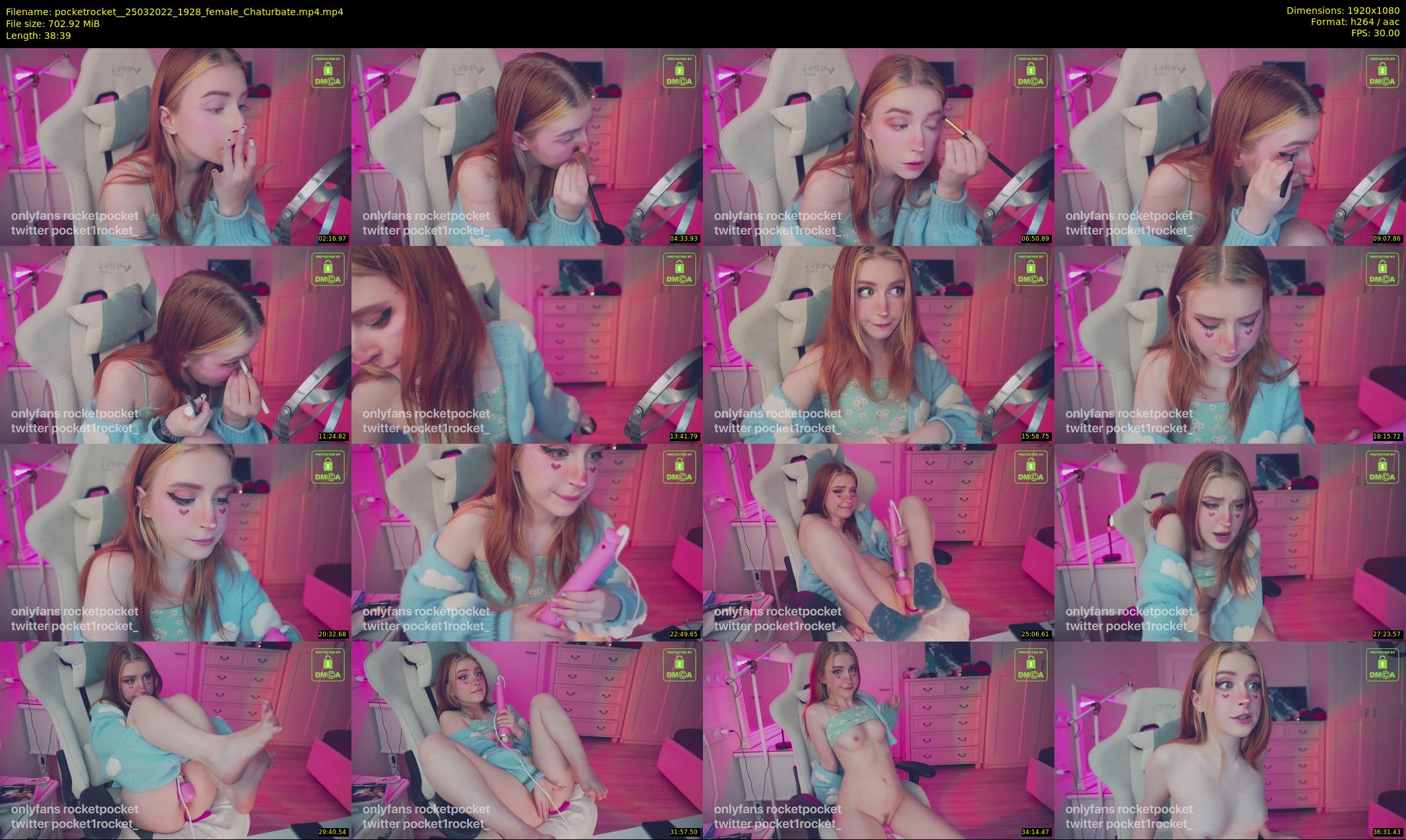 pocketrocket_ — 39 minute Chaturbate female cam show recording, 1080p, Mar 25, 2022