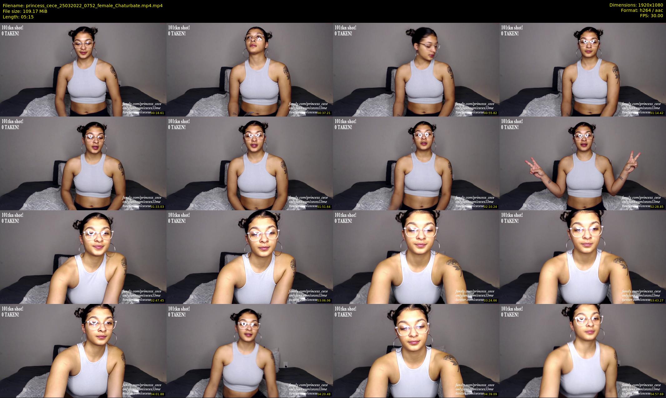 princess_cece — 6 minute Chaturbate female cam show recording, 1080p, Mar 25, 2022
