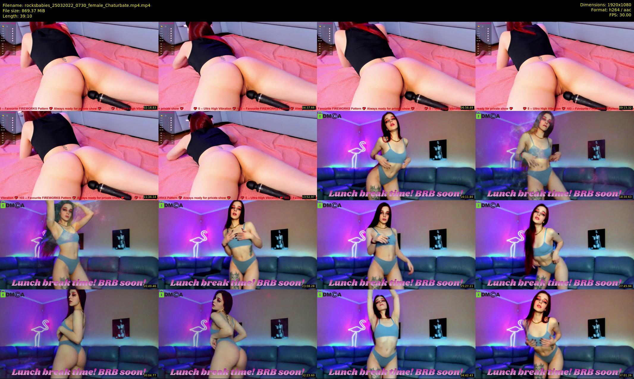 rocksbabies — 40 minute Chaturbate female cam show recording, 1080p, Mar 25, 2022