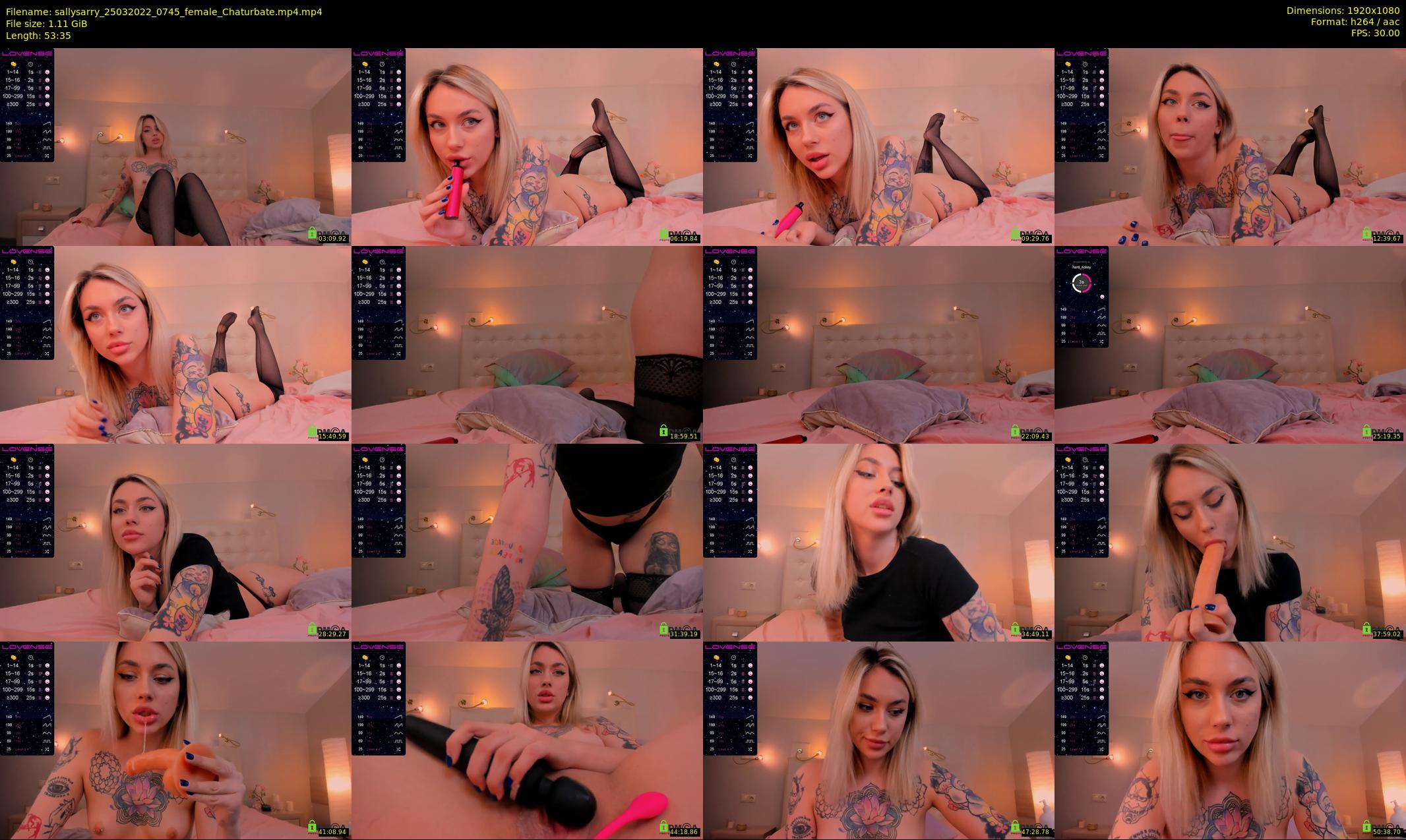 sallysarry — 54 minute Chaturbate couple cam show recording, 1080p, Mar 25, 2022