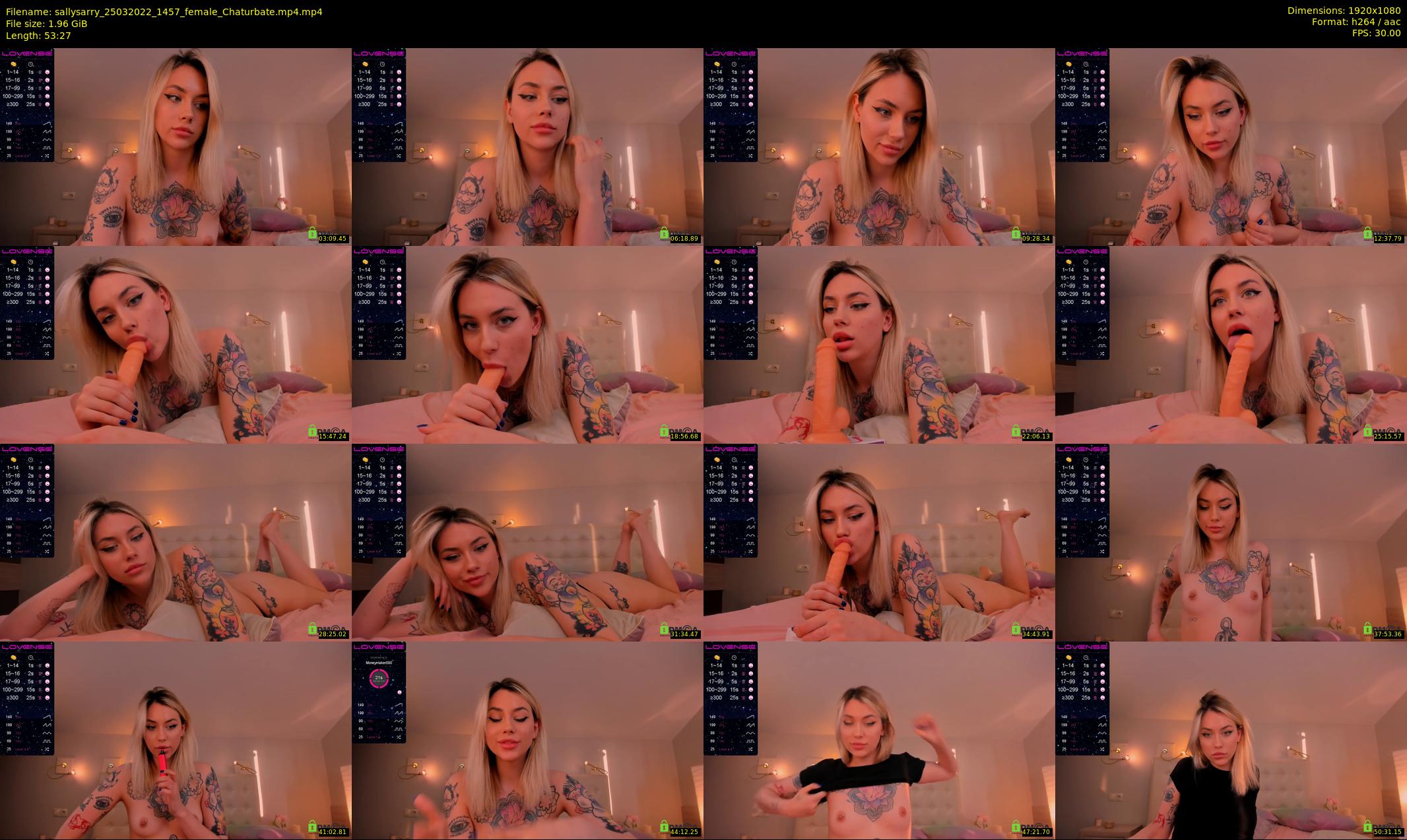 sallysarry — 54 minute Chaturbate couple cam show recording, 1080p, Mar 25, 2022