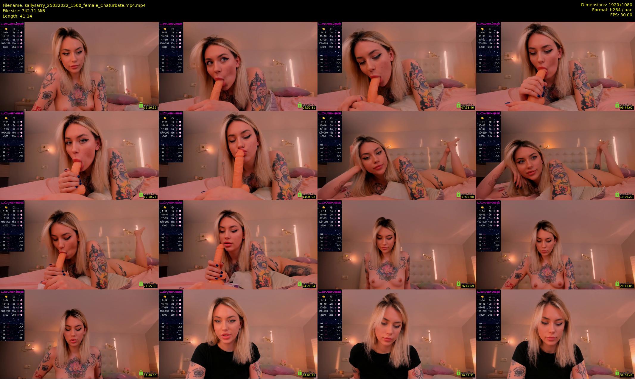 sallysarry — 42 minute Chaturbate couple cam show recording, 1080p, Mar 25, 2022