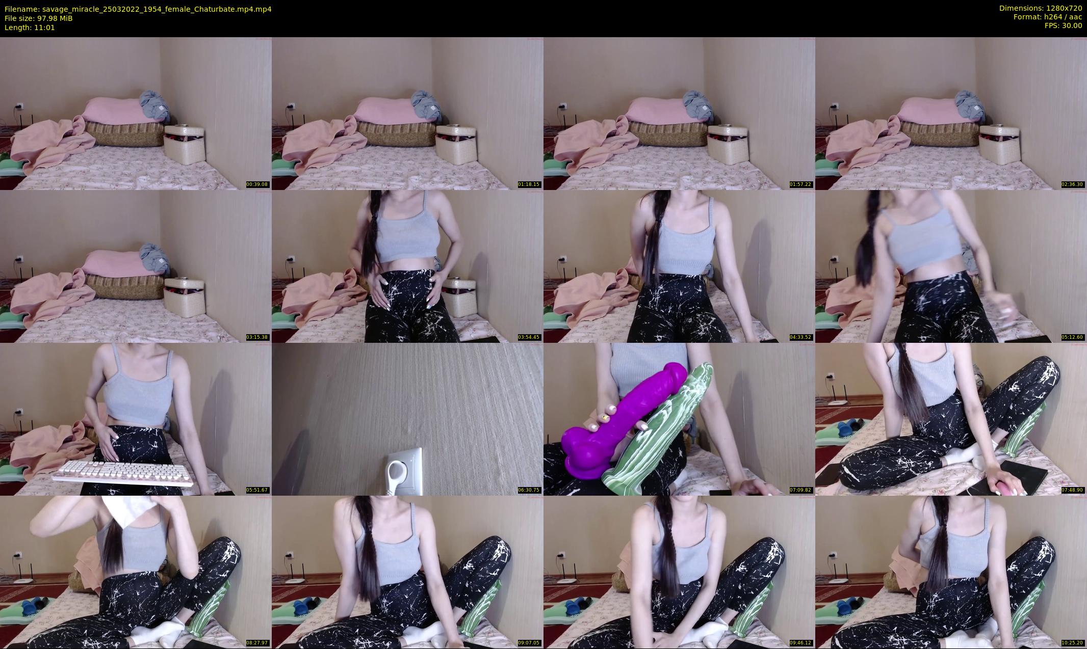 savage_miracle — 12 minute Chaturbate female cam show recording, 720p, Mar 25, 2022