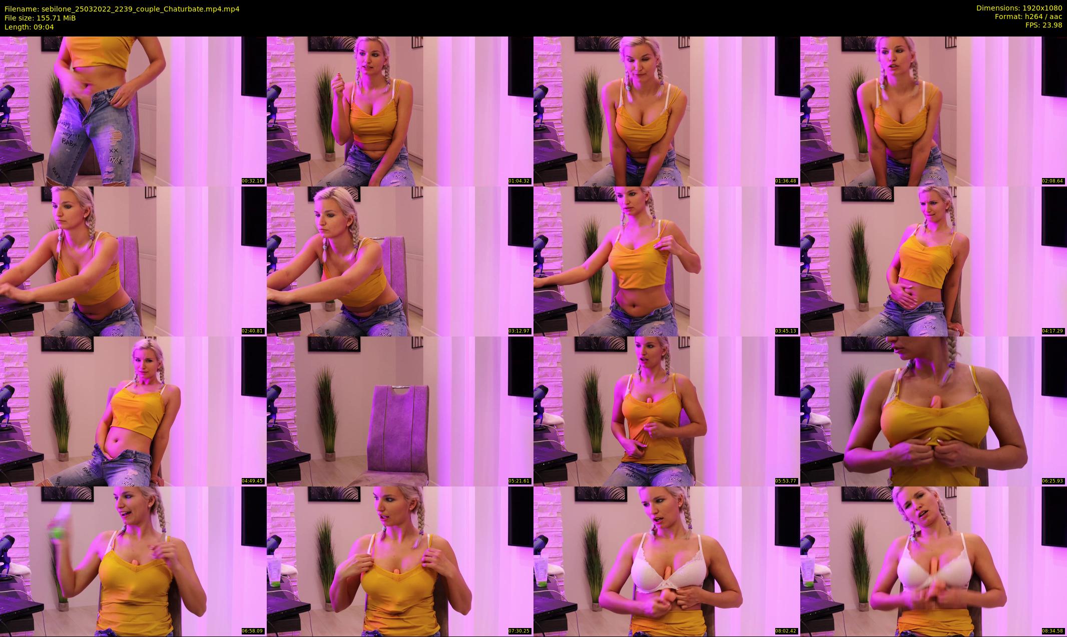 sebilone — 10 minute Chaturbate couple cam show recording, 1080p, Mar 25, 2022