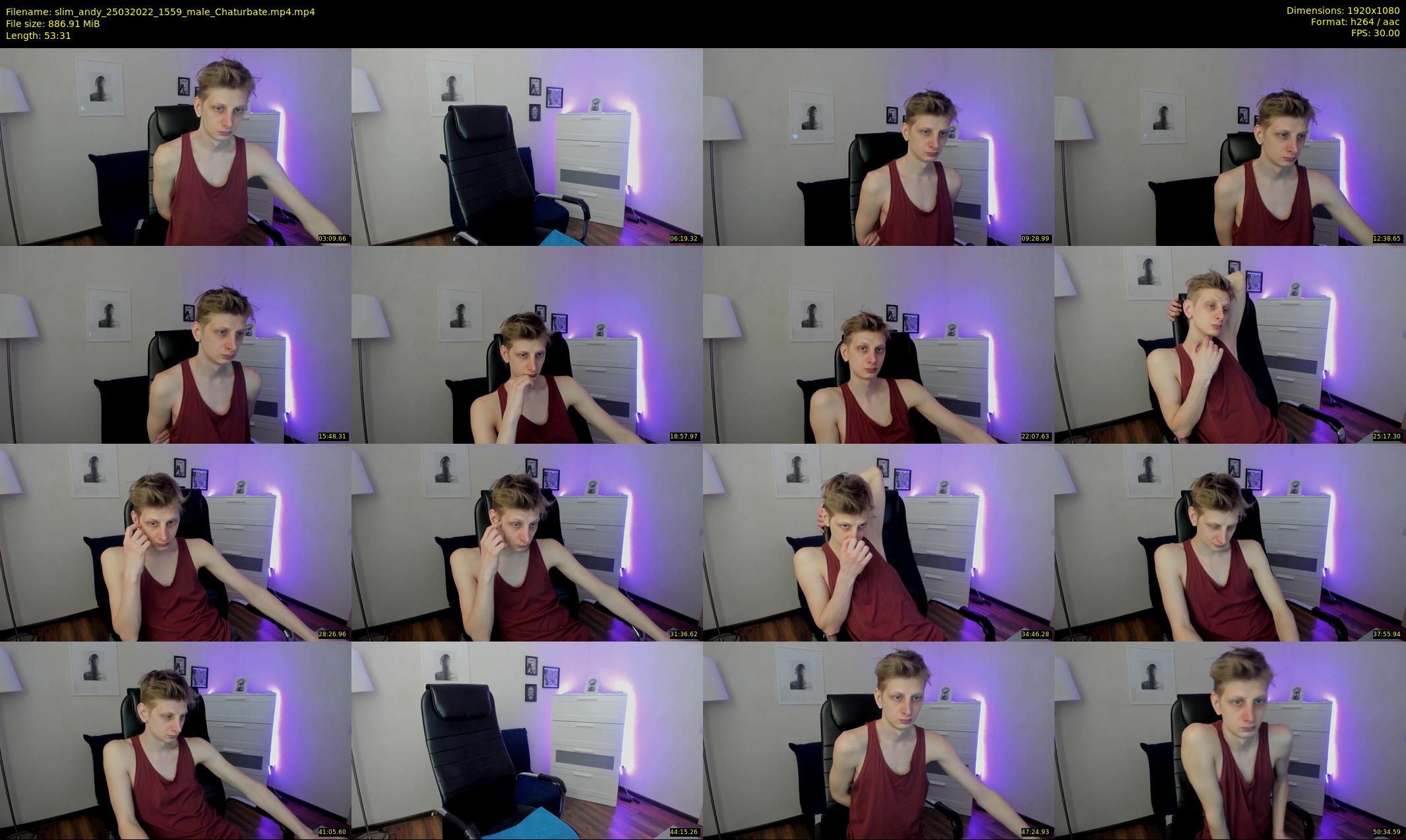 slim_andy — 54 minute Chaturbate male cam show recording, 1080p, Mar 25, 2022
