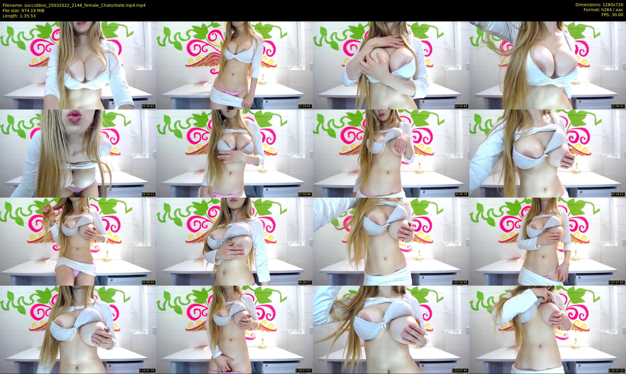succubbus — 96 minute Chaturbate female cam show recording, 720p, Mar 25, 2022