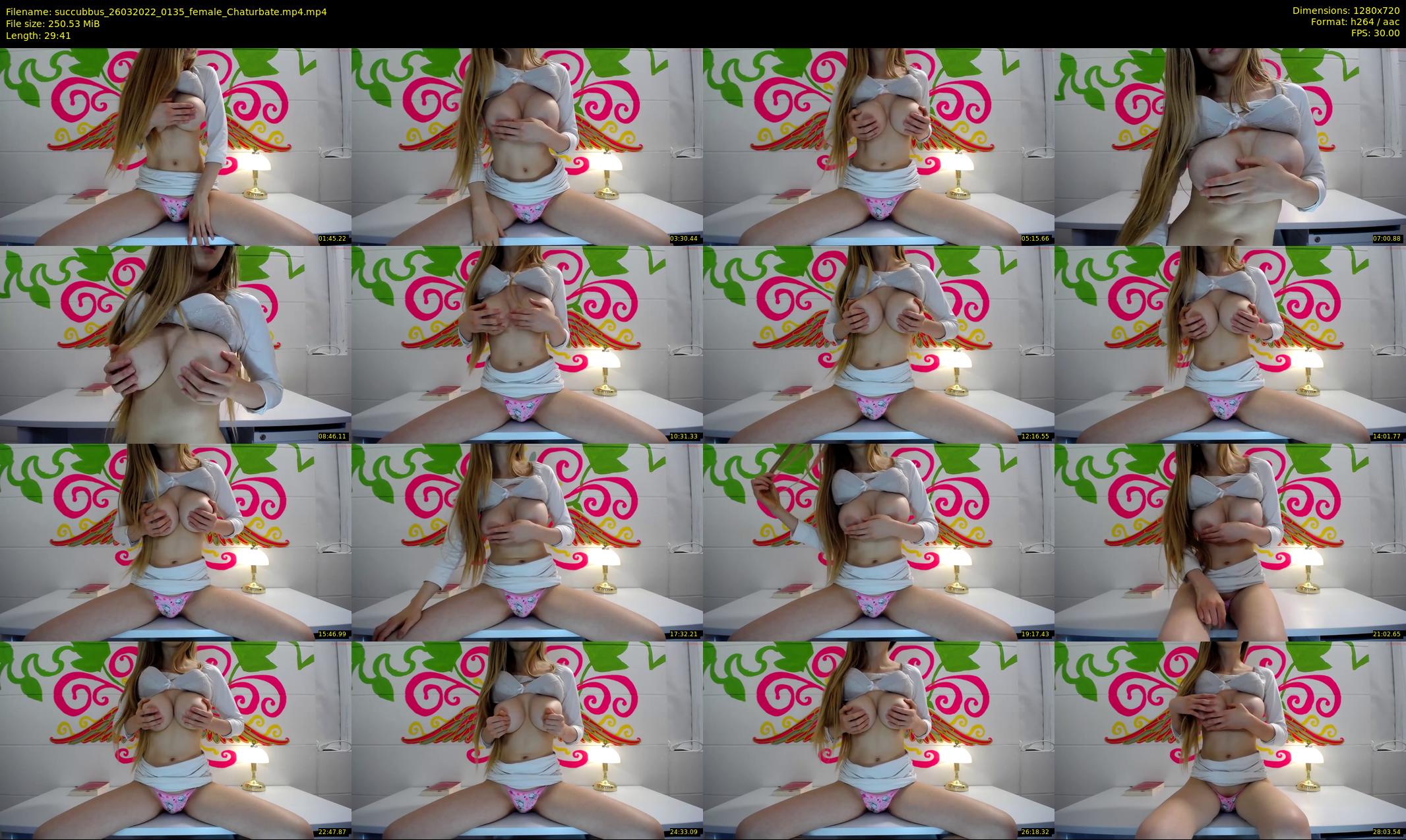 succubbus — 30 minute Chaturbate female cam show recording, 720p, Mar 26, 2022