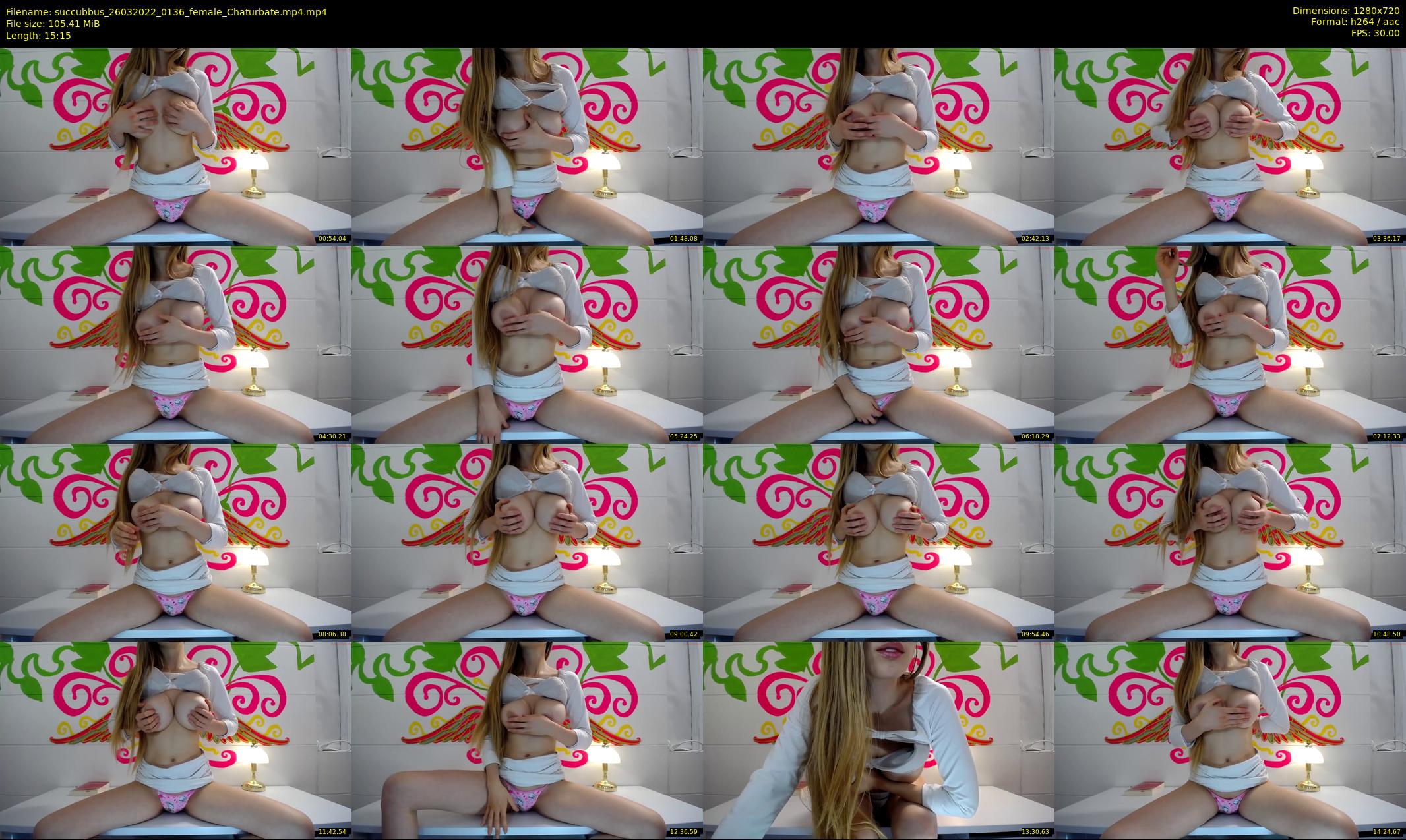 succubbus — 16 minute Chaturbate female cam show recording, 720p, Mar 26, 2022