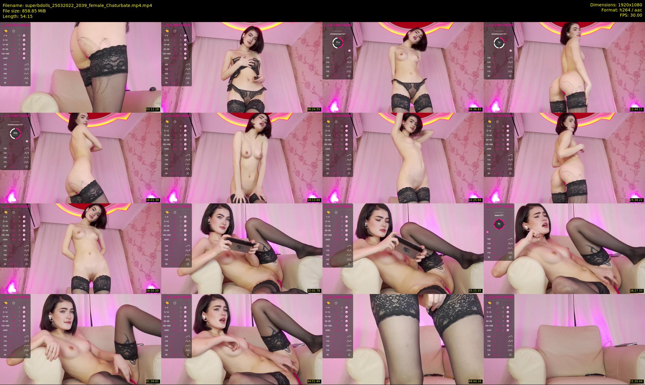 superbdolls — 55 minute Chaturbate couple cam show recording, 1080p, Mar 25, 2022