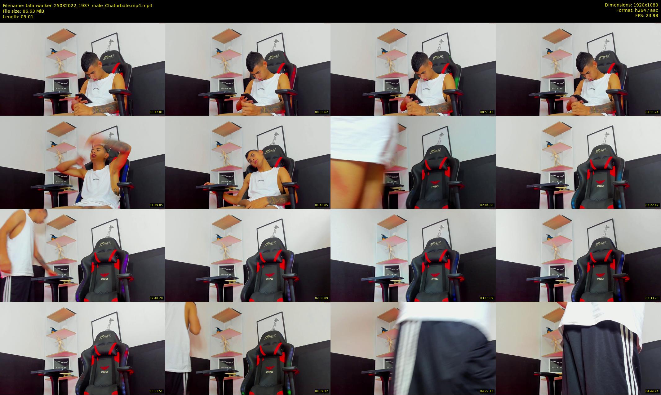 tatanwalker — 6 minute Chaturbate male cam show recording, 1080p, Mar 25, 2022