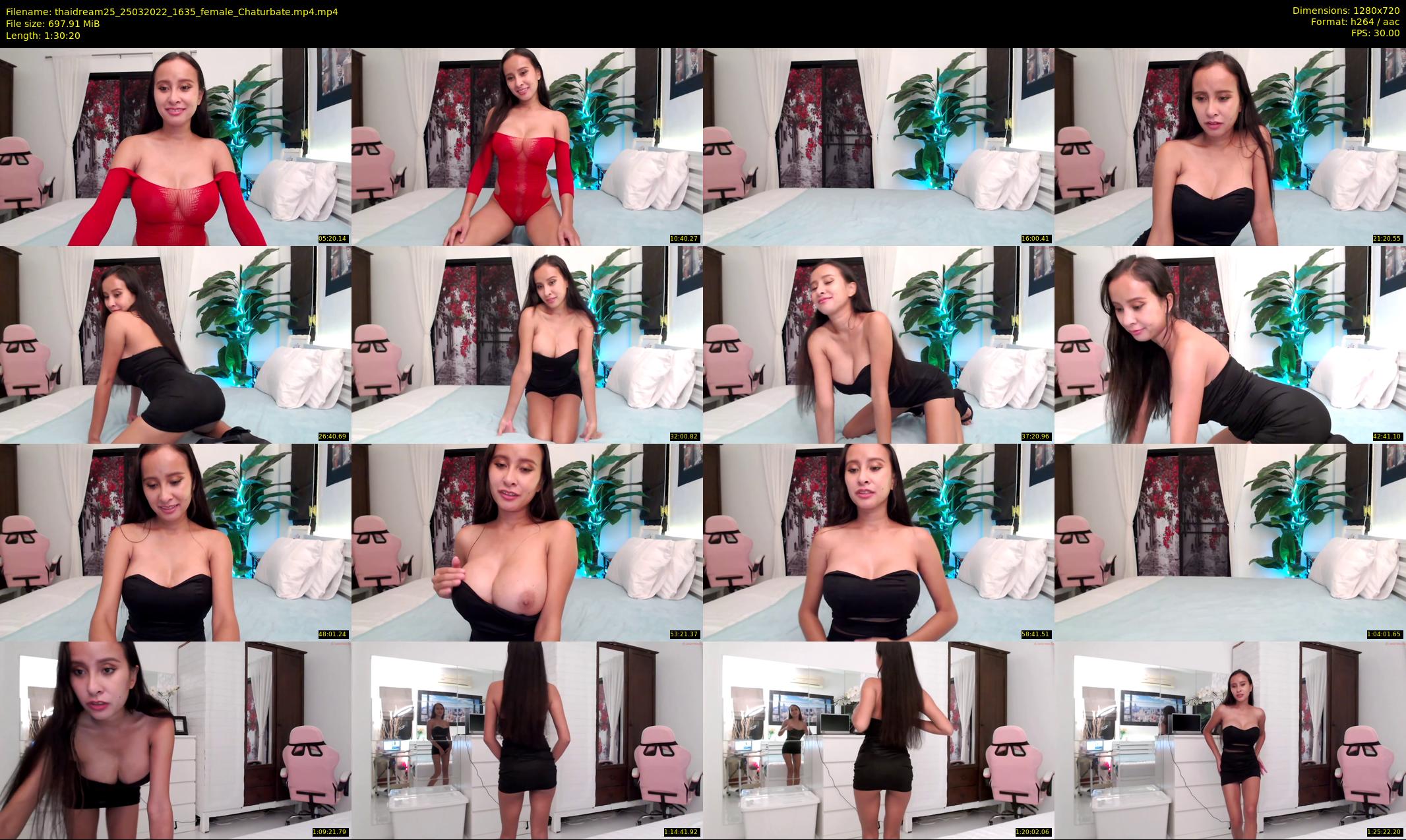thaidream25 — 91 minute Chaturbate female cam show recording, 720p, Mar 25, 2022