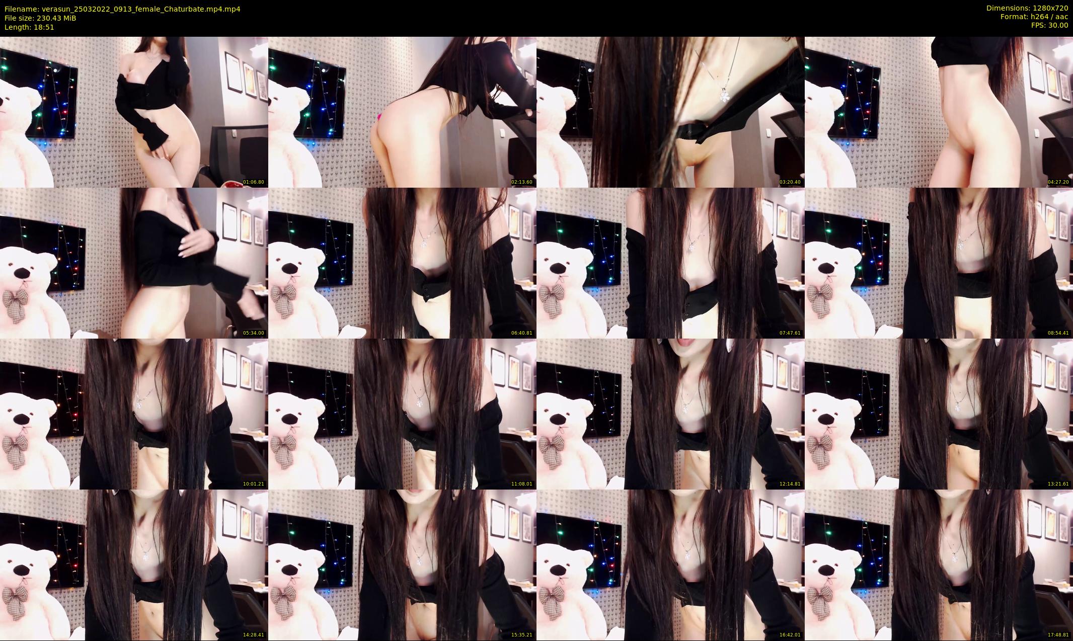 verasun — 19 minute Chaturbate female cam show recording, 720p, Mar 25, 2022