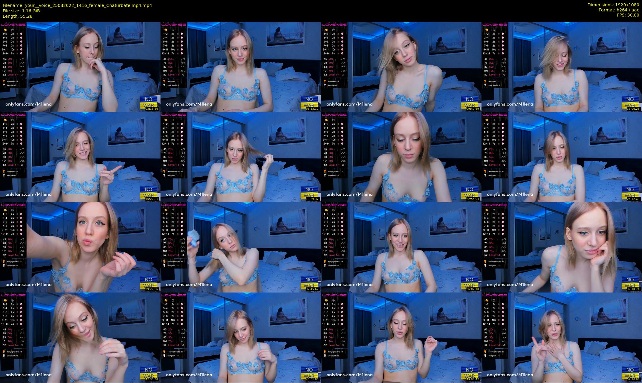 your__voice — 56 minute Chaturbate female cam show recording, 1080p, Mar 25, 2022
