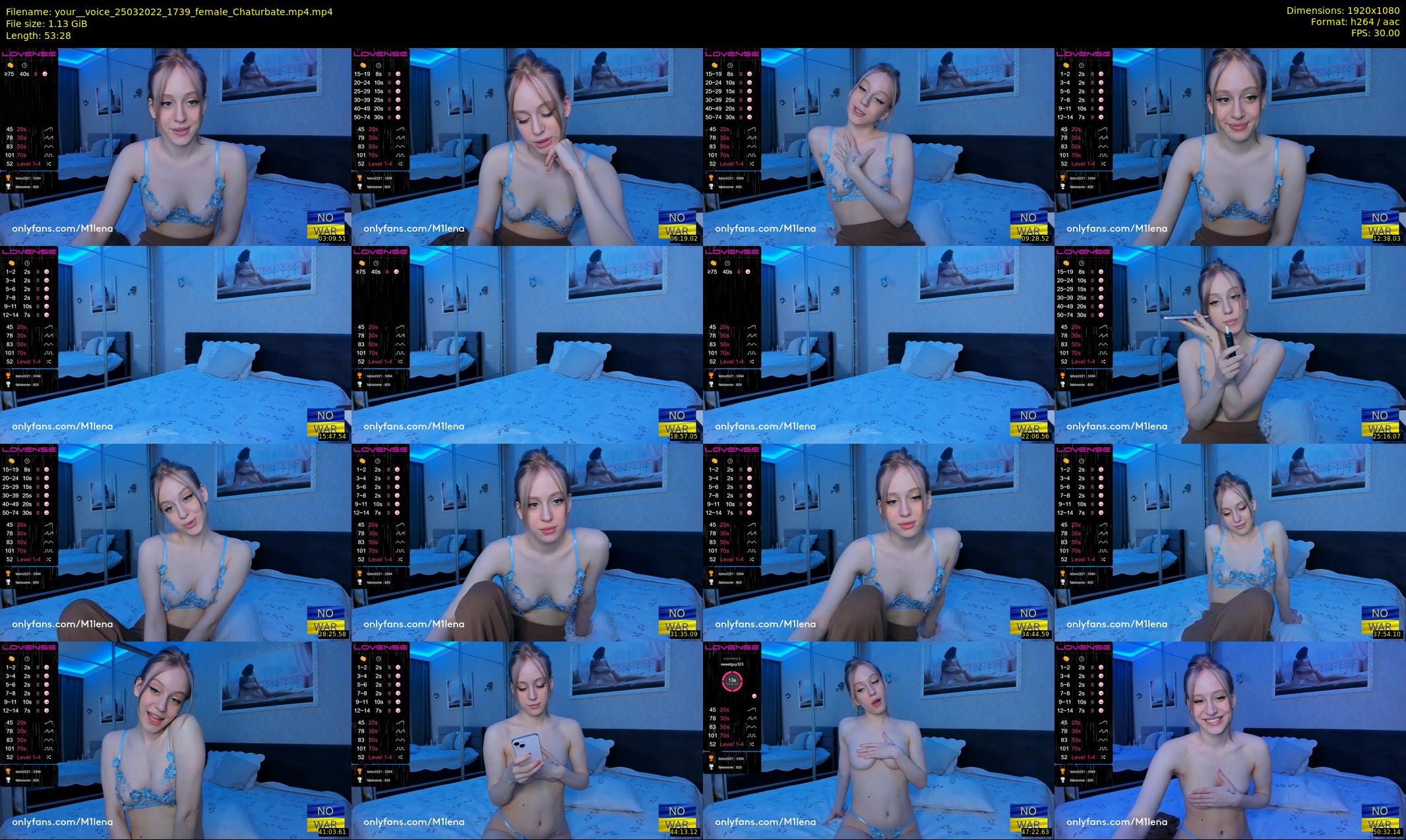 your__voice — 54 minute Chaturbate female cam show recording, 1080p, Mar 25, 2022