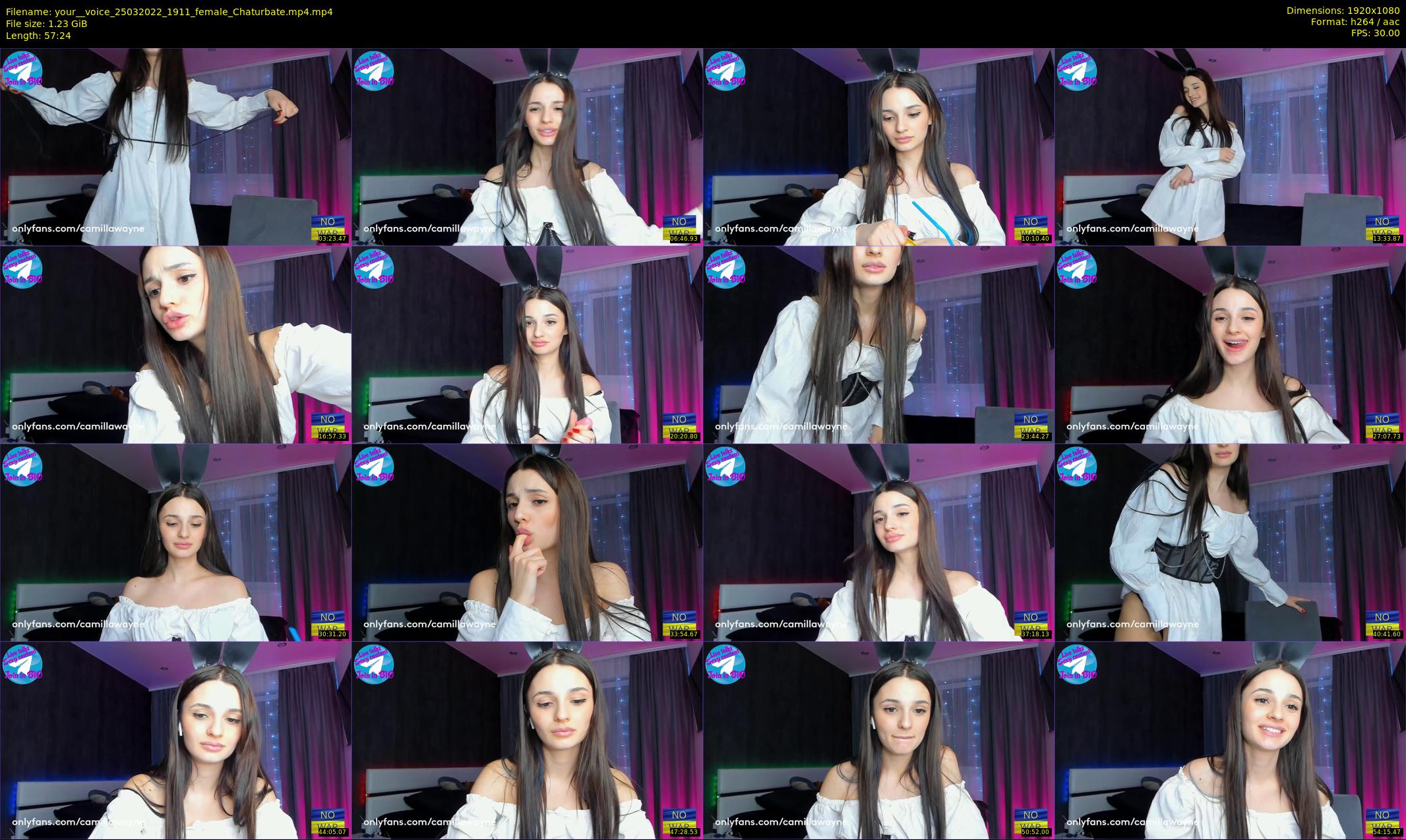 your__voice — 58 minute Chaturbate female cam show recording, 1080p, Mar 25, 2022