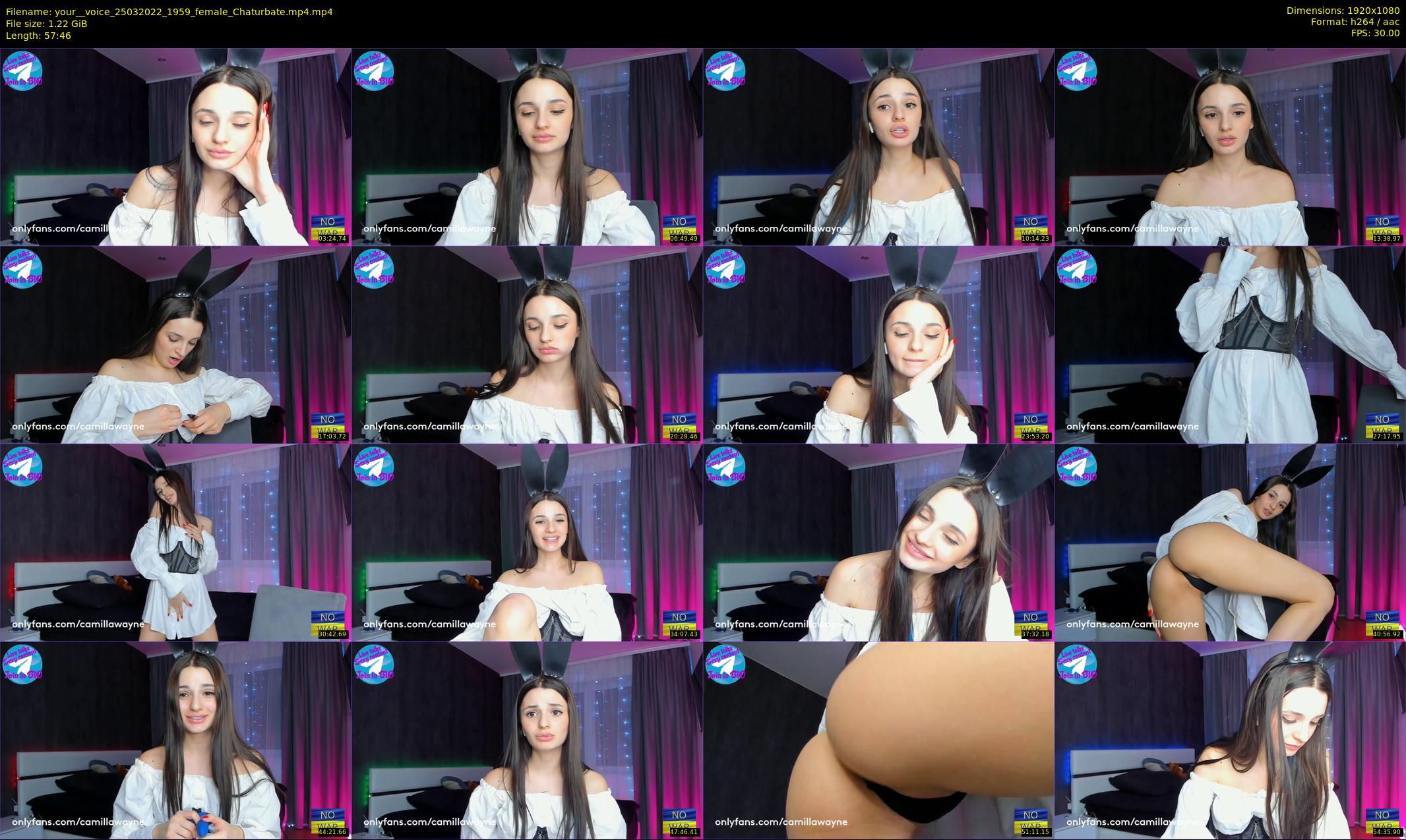 your__voice — 58 minute Chaturbate female cam show recording, 1080p, Mar 25, 2022