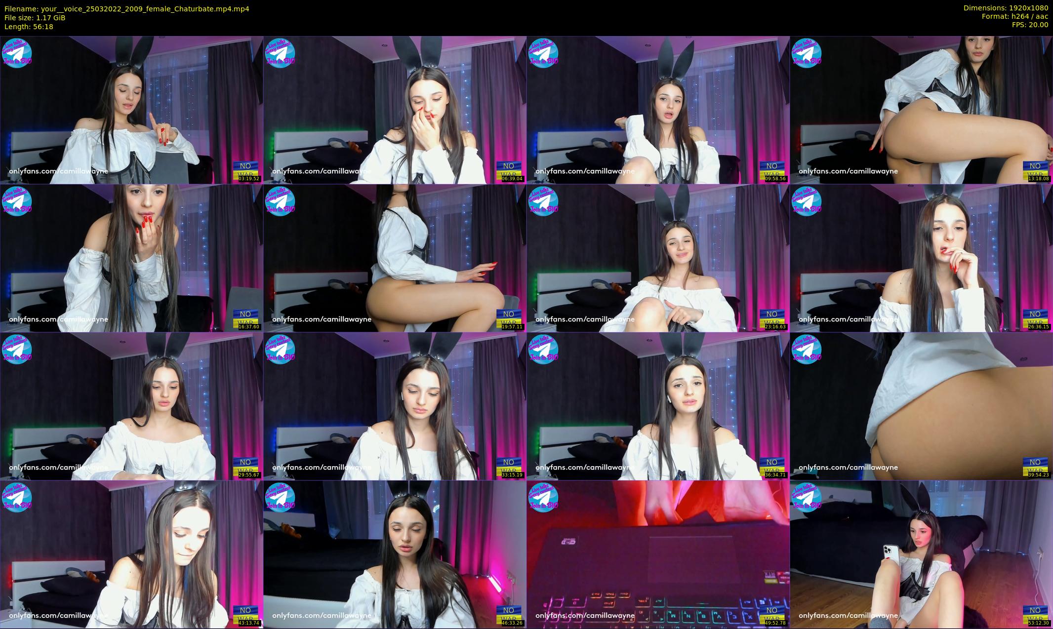 your__voice — 57 minute Chaturbate female cam show recording, 1080p, Mar 25, 2022