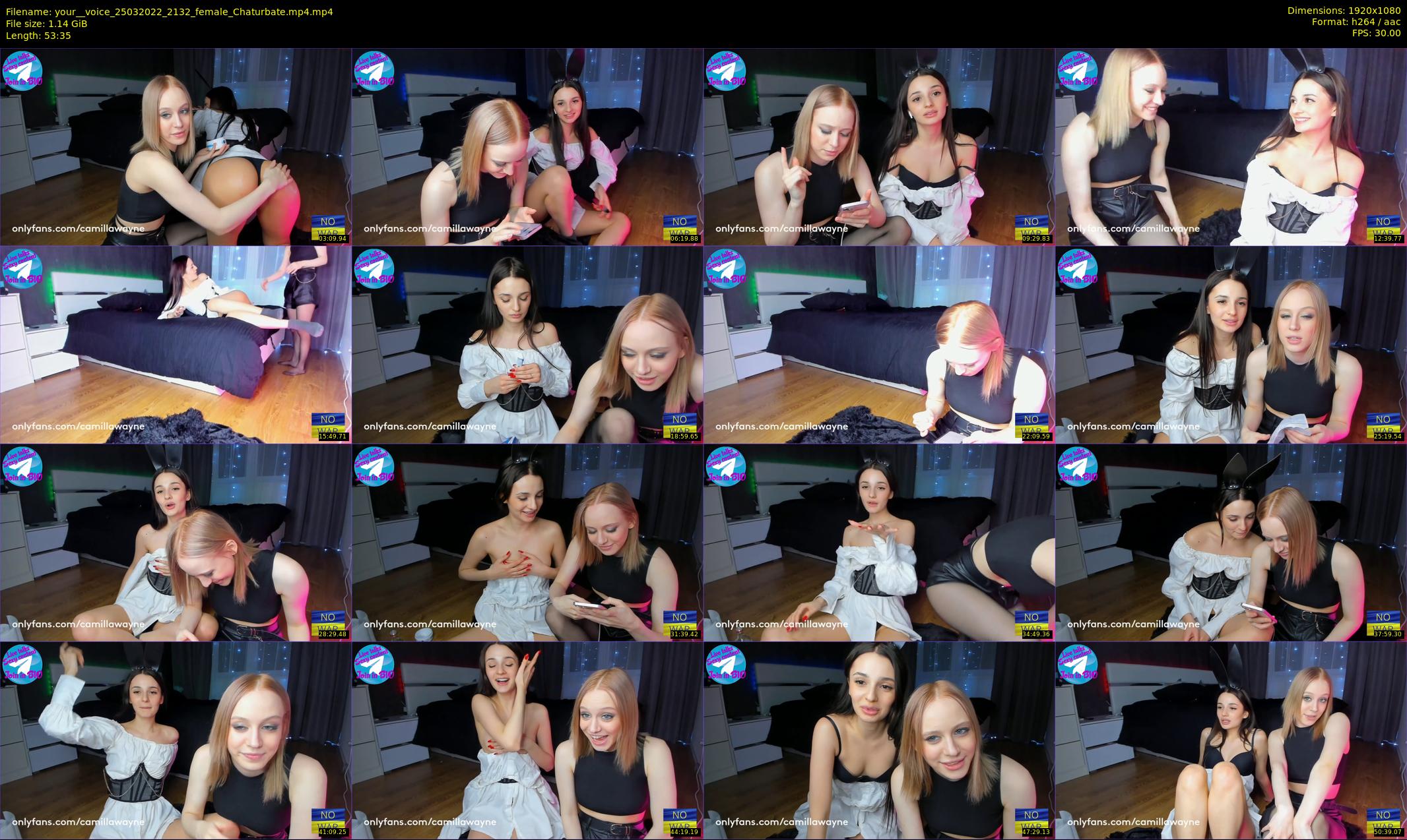your__voice — 54 minute Chaturbate female cam show recording, 1080p, Mar 25, 2022
