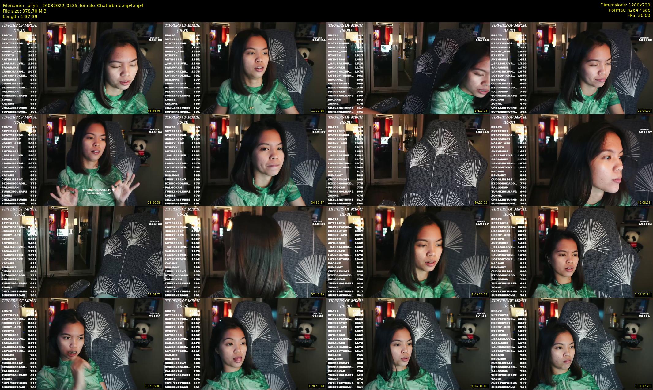 _pilya_ — 98 minute Chaturbate female cam show recording, 720p, Mar 26, 2022