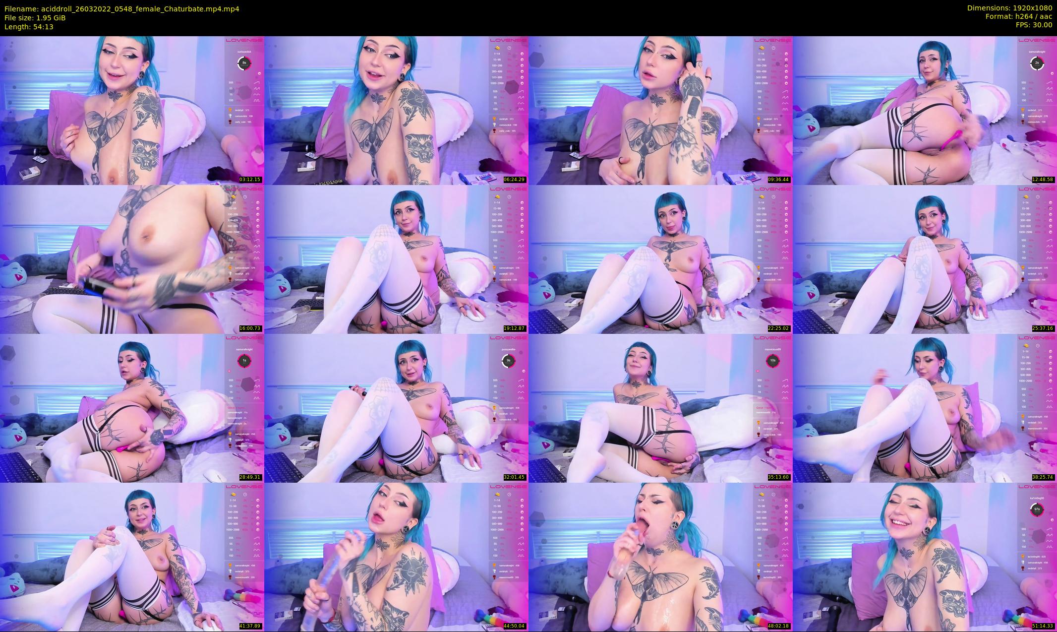 aciddroll — 55 minute Chaturbate female cam show recording, 1080p, Mar 26, 2022