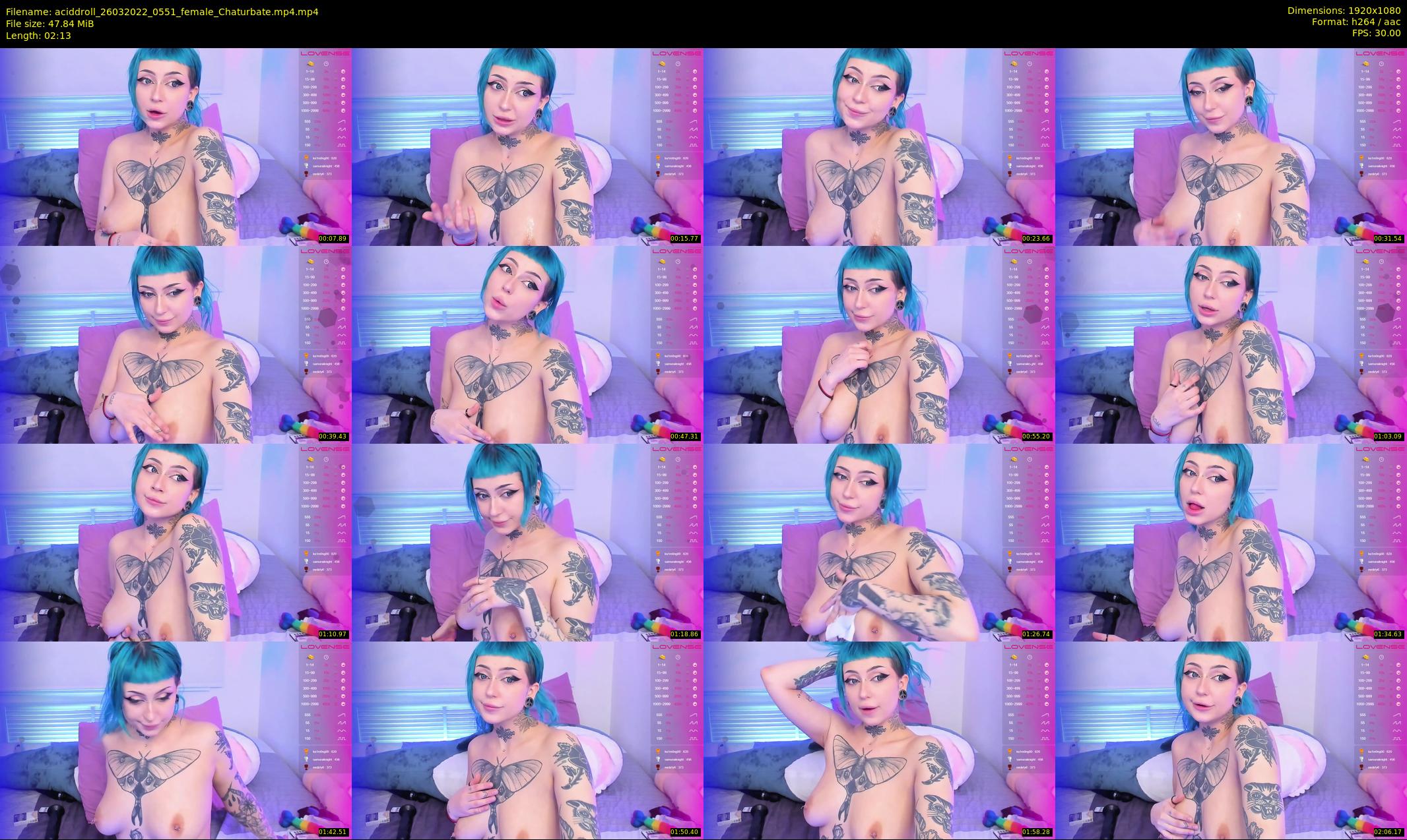 aciddroll — 3 minute Chaturbate female cam show recording, 1080p, Mar 26, 2022