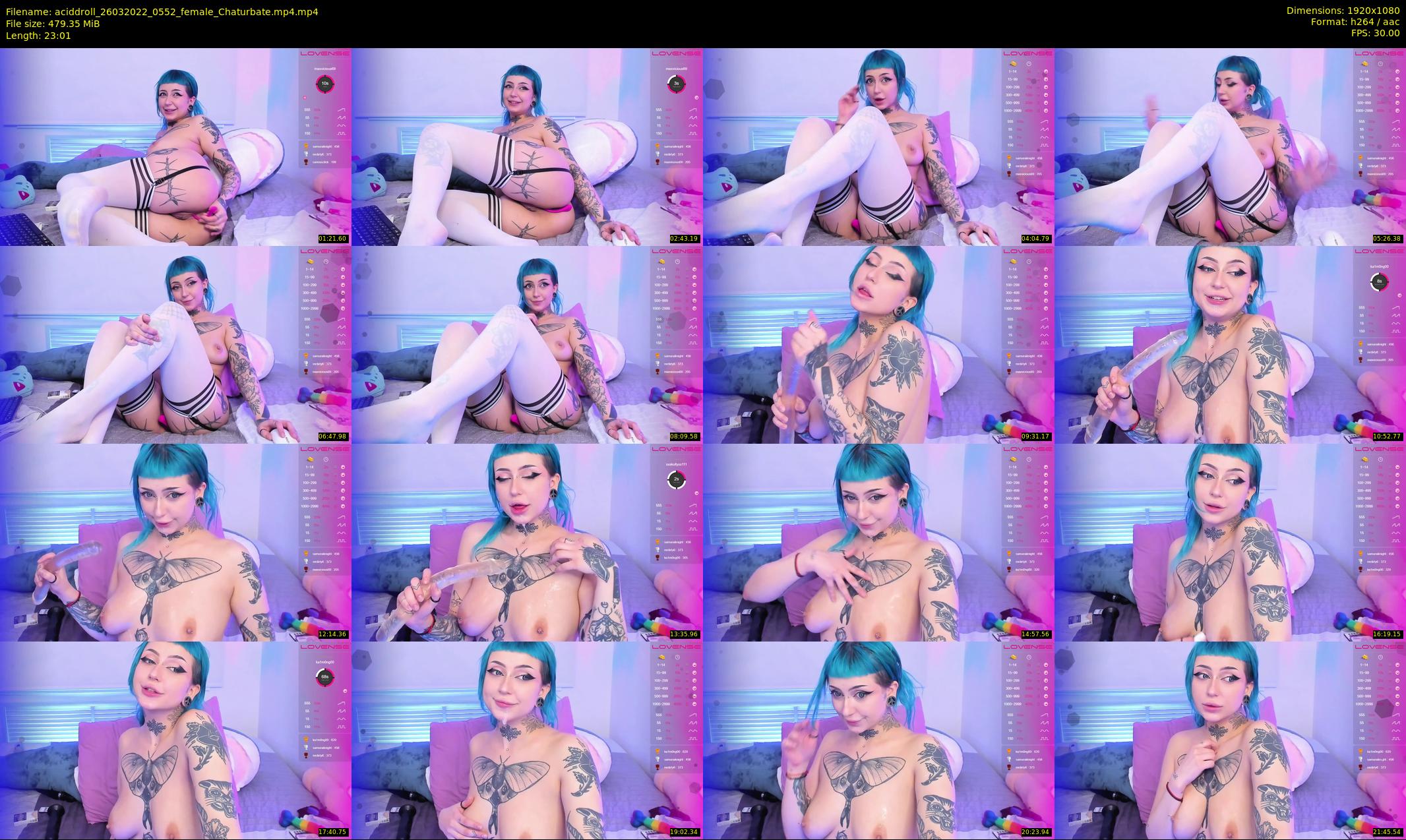 aciddroll — 24 minute Chaturbate female cam show recording, 1080p, Mar 26, 2022