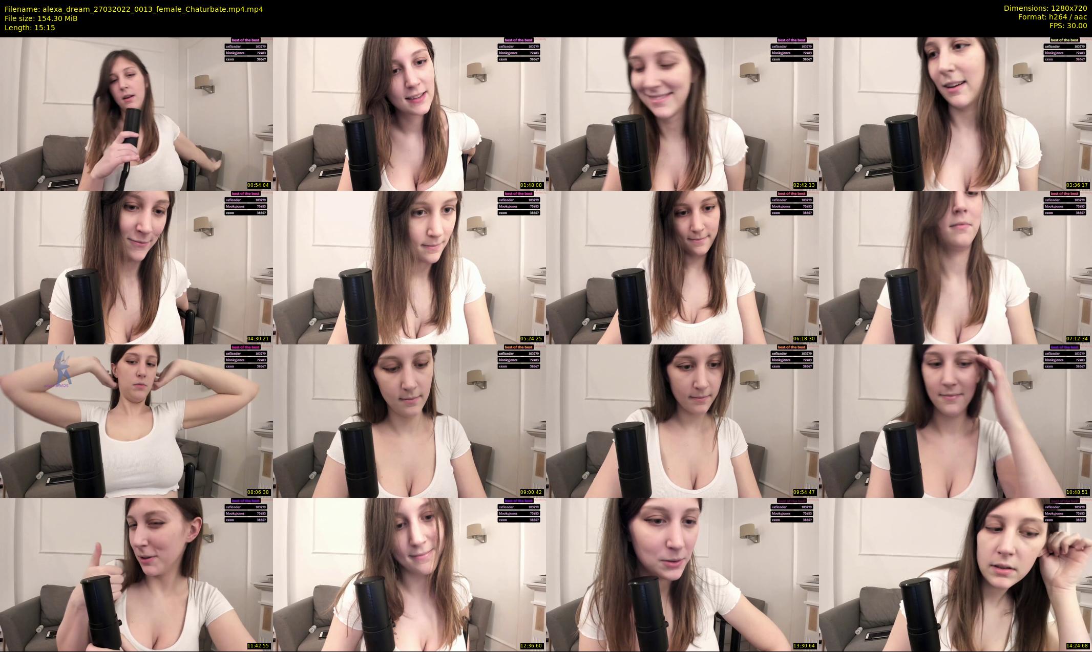 alexa_dream — 16 minute Chaturbate female cam show recording, 720p, Mar 27, 2022