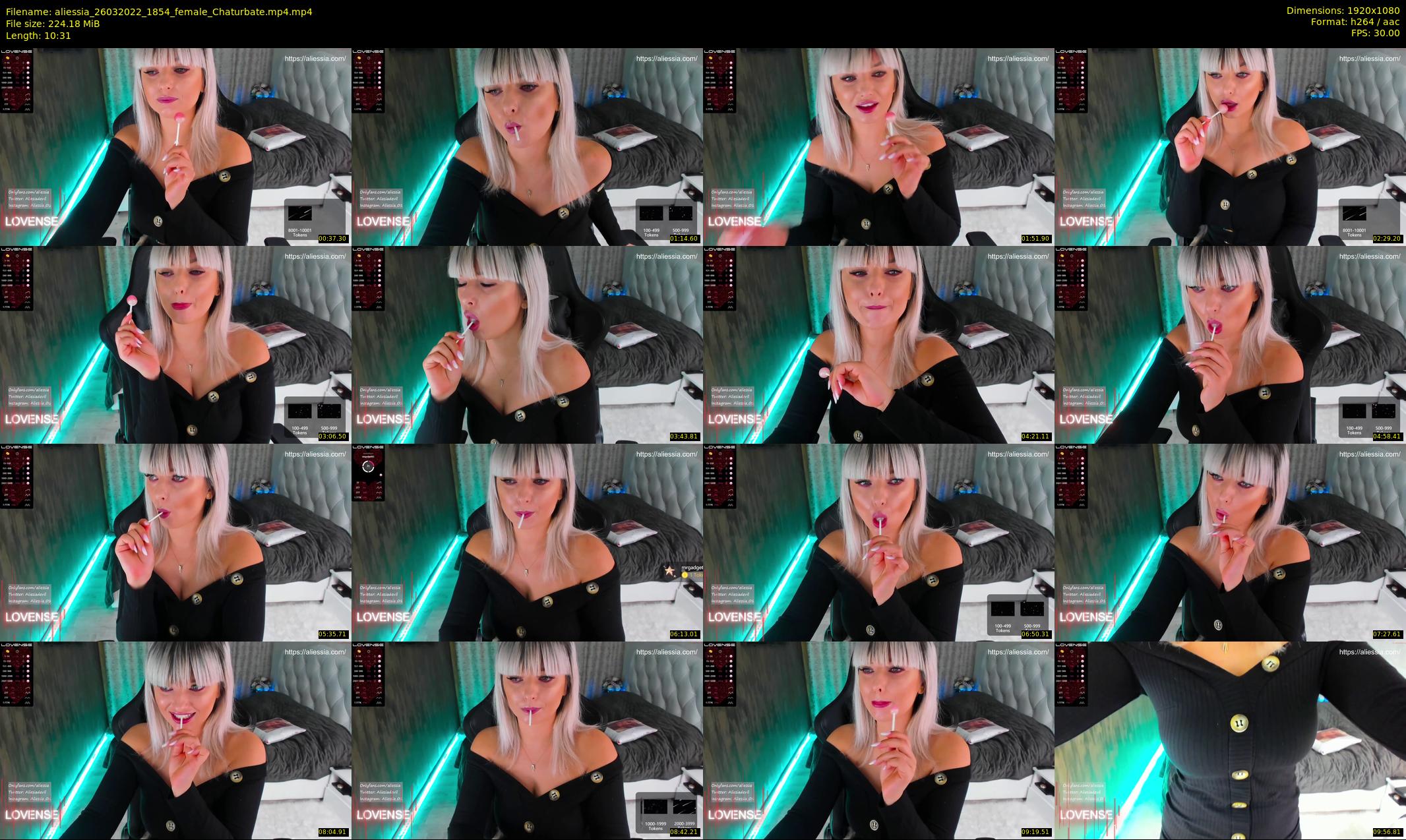 aliessia — 11 minute Chaturbate female cam show recording, 1080p, Mar 26, 2022