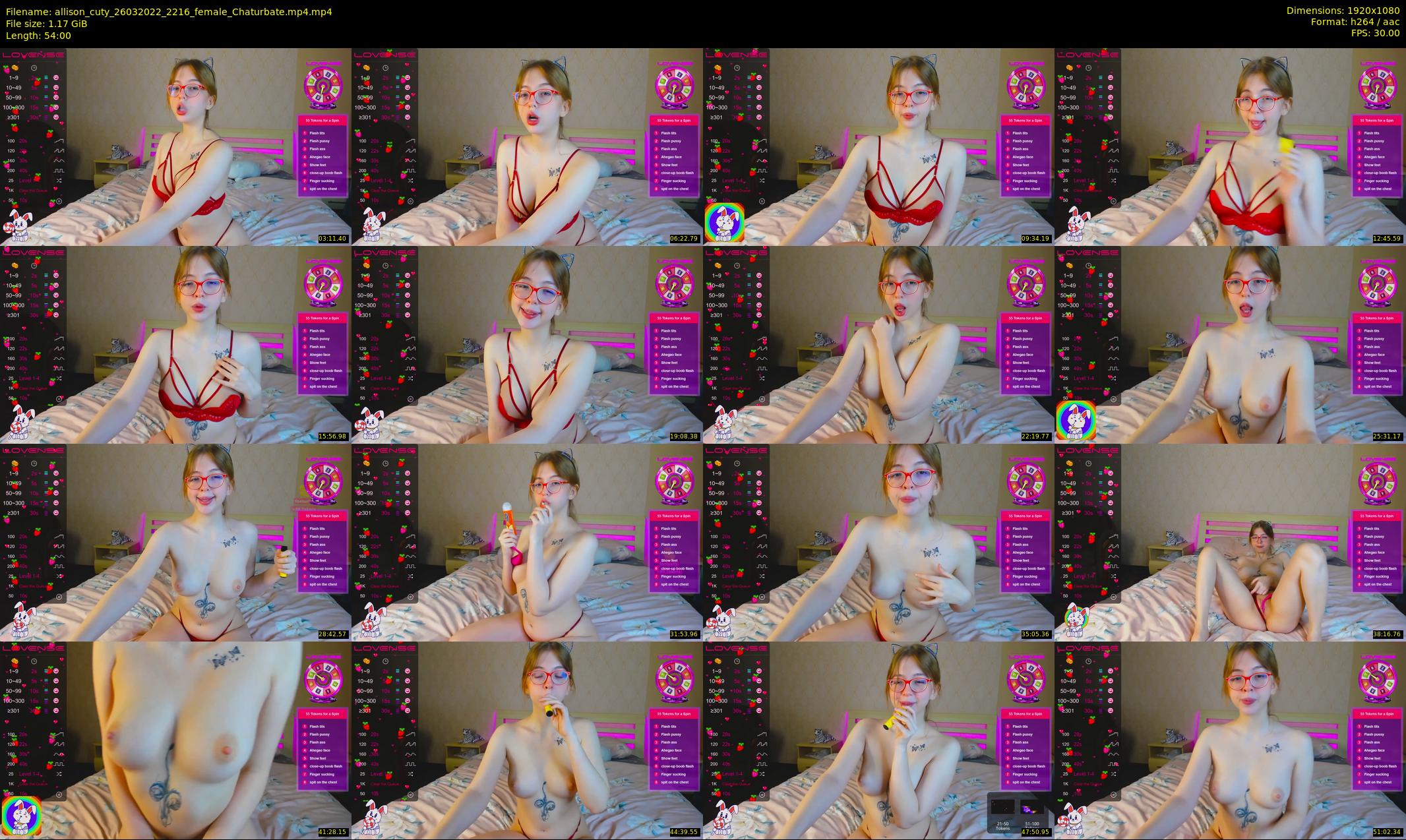 allison_cuty — 54 minute Chaturbate female cam show recording, 1080p, Mar 26, 2022
