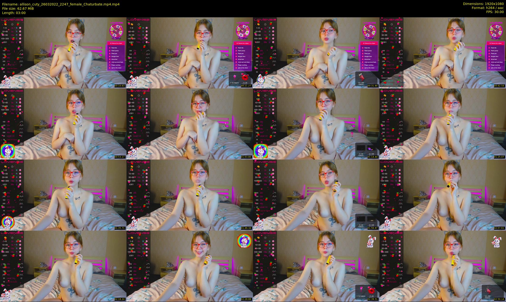allison_cuty — 3 minute Chaturbate female cam show recording, 1080p, Mar 26, 2022