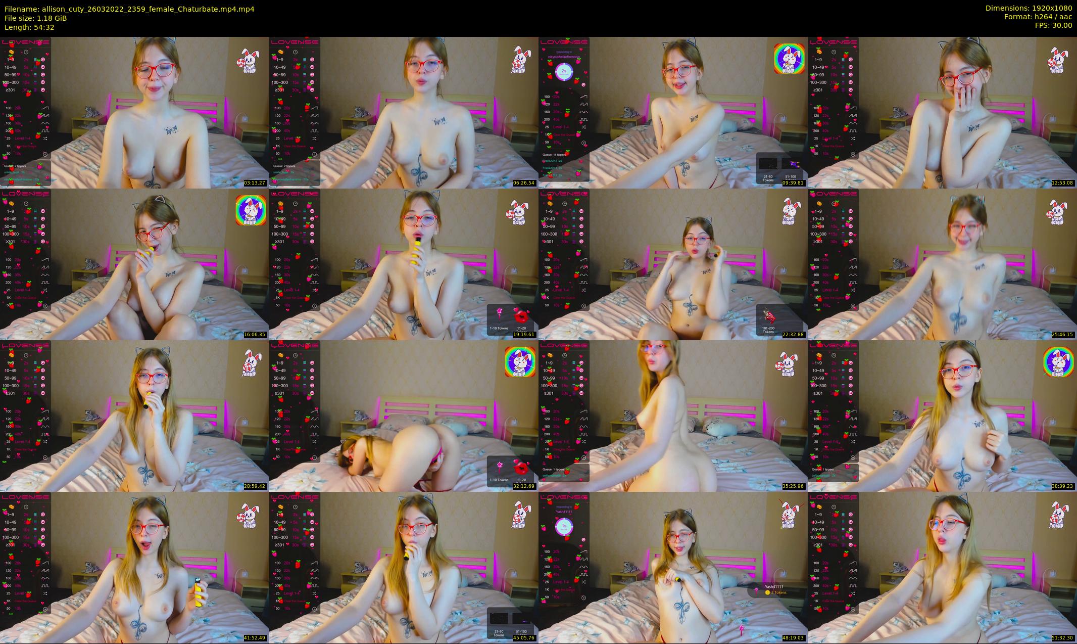 allison_cuty — 55 minute Chaturbate female cam show recording, 1080p, Mar 26, 2022