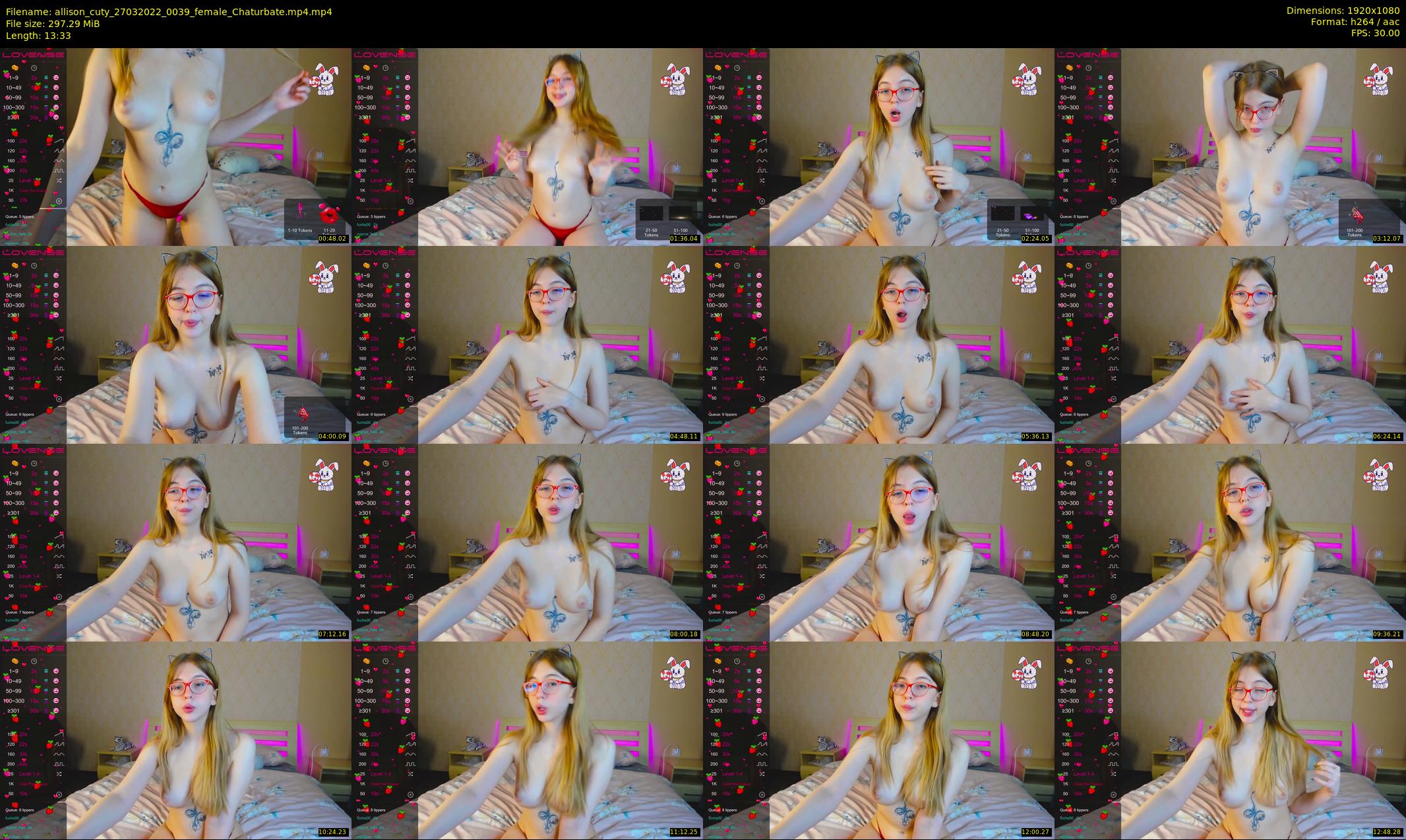allison_cuty — 14 minute Chaturbate female cam show recording, 1080p, Mar 27, 2022