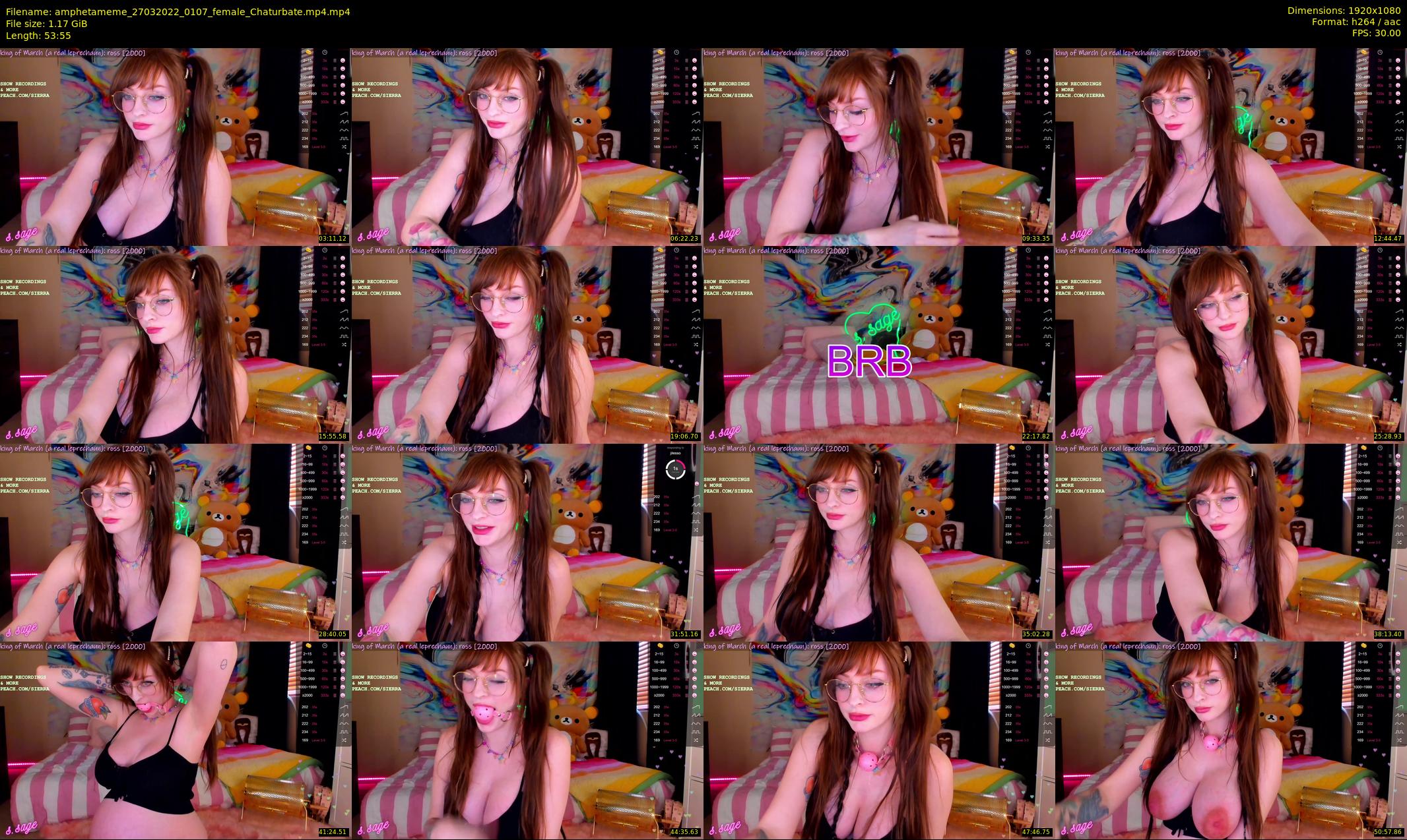 amphetameme — 54 minute Chaturbate female cam show recording, 1080p, Mar 27, 2022